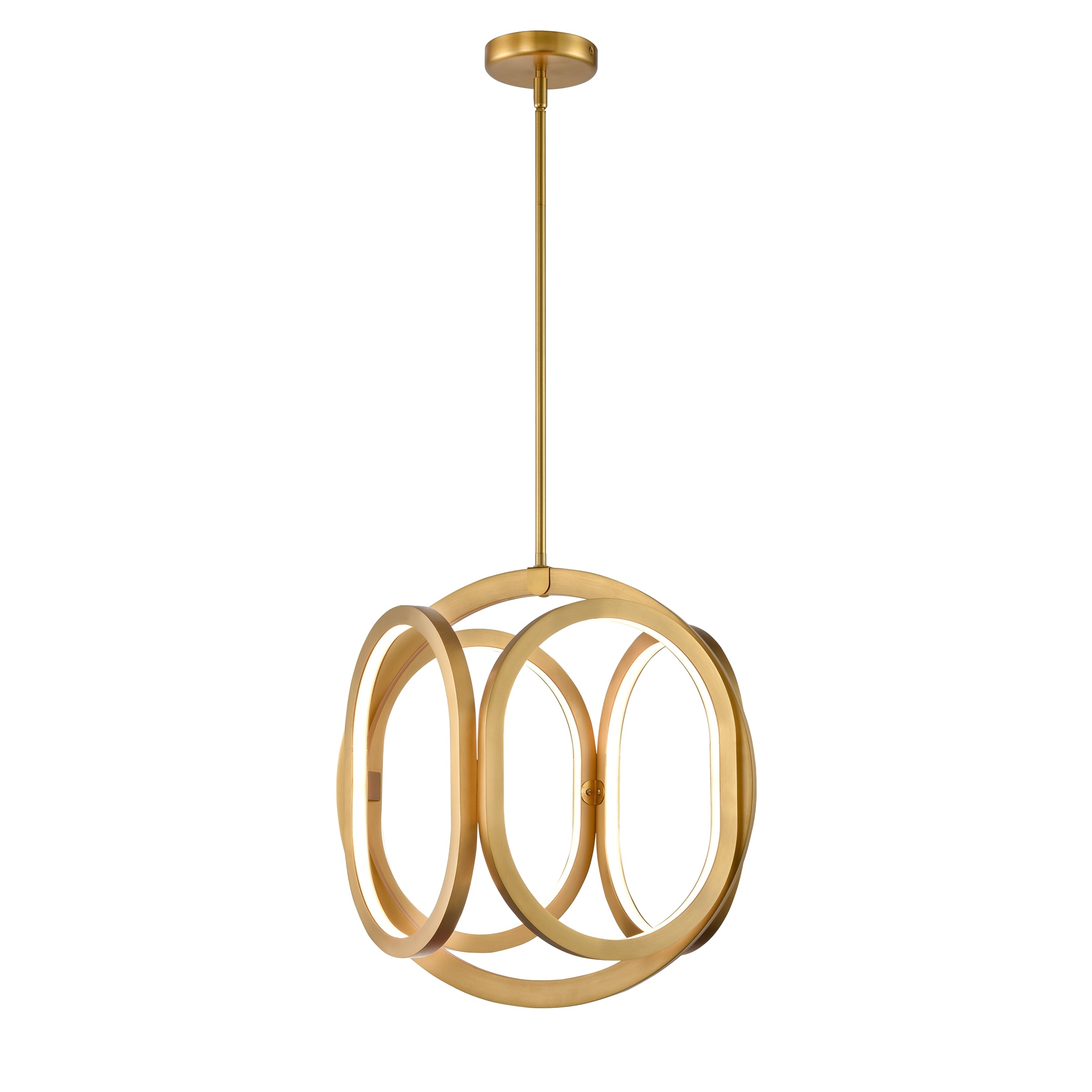 Perigee AC LED Pendant Gold INTEGRATED LED - DVP46549BR | DVI