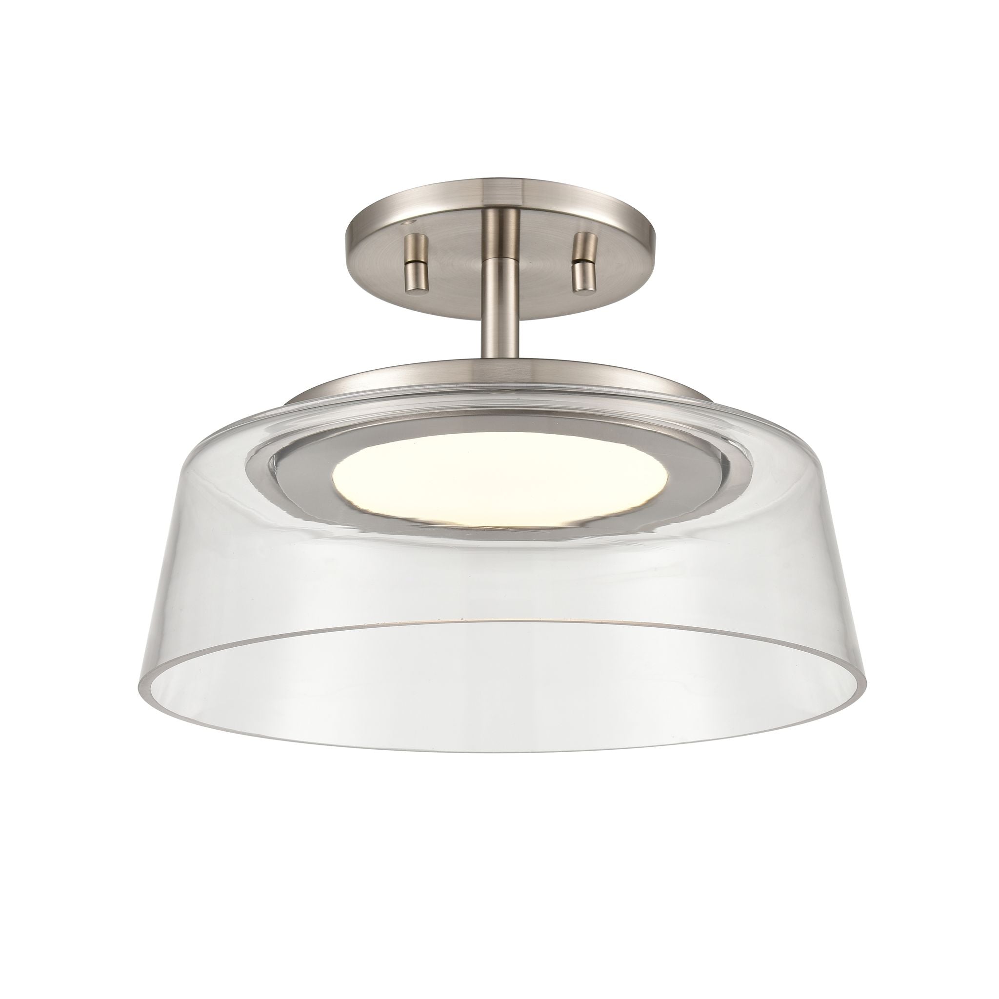 Triptych AC LED Flush mount Stainless steel INTEGRATED LED - DVP46720SN-CL | DVI