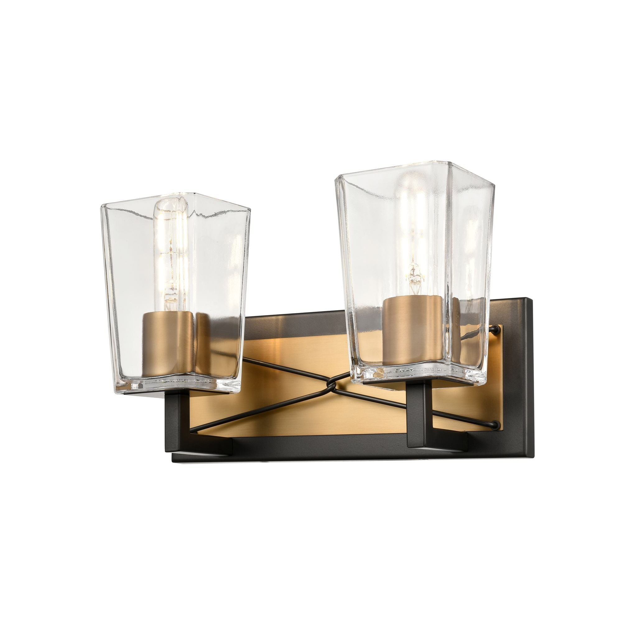 Riverdale Bathroom sconce Gold, Graphite - DVP46922BR+GR-CL | DVI
