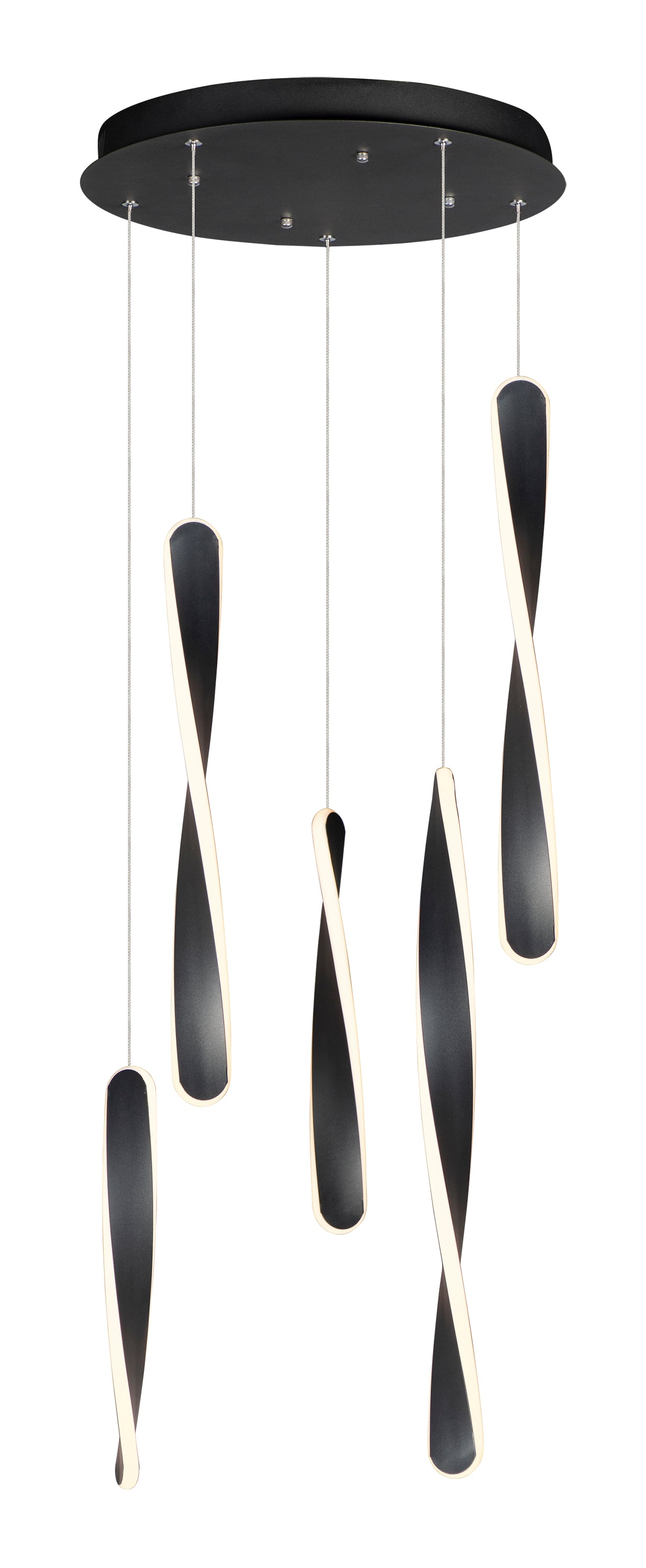 PIROUETTE Pendant Black INTEGRATED LED - E24154-BK | MAXIM/ET2