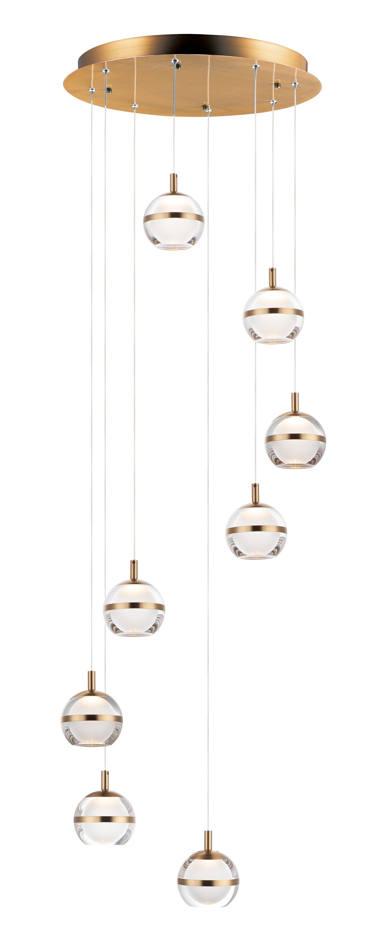 SWANK Pendant Gold INTEGRATED LED - E24598-93NAB | MAXIM/ET2