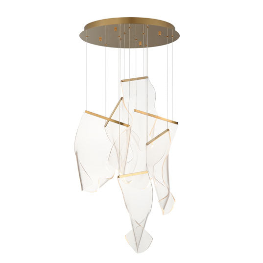 RINKLE pendant Gold INTEGRATED LED - E24875-133FG | MAXIM/ET3
