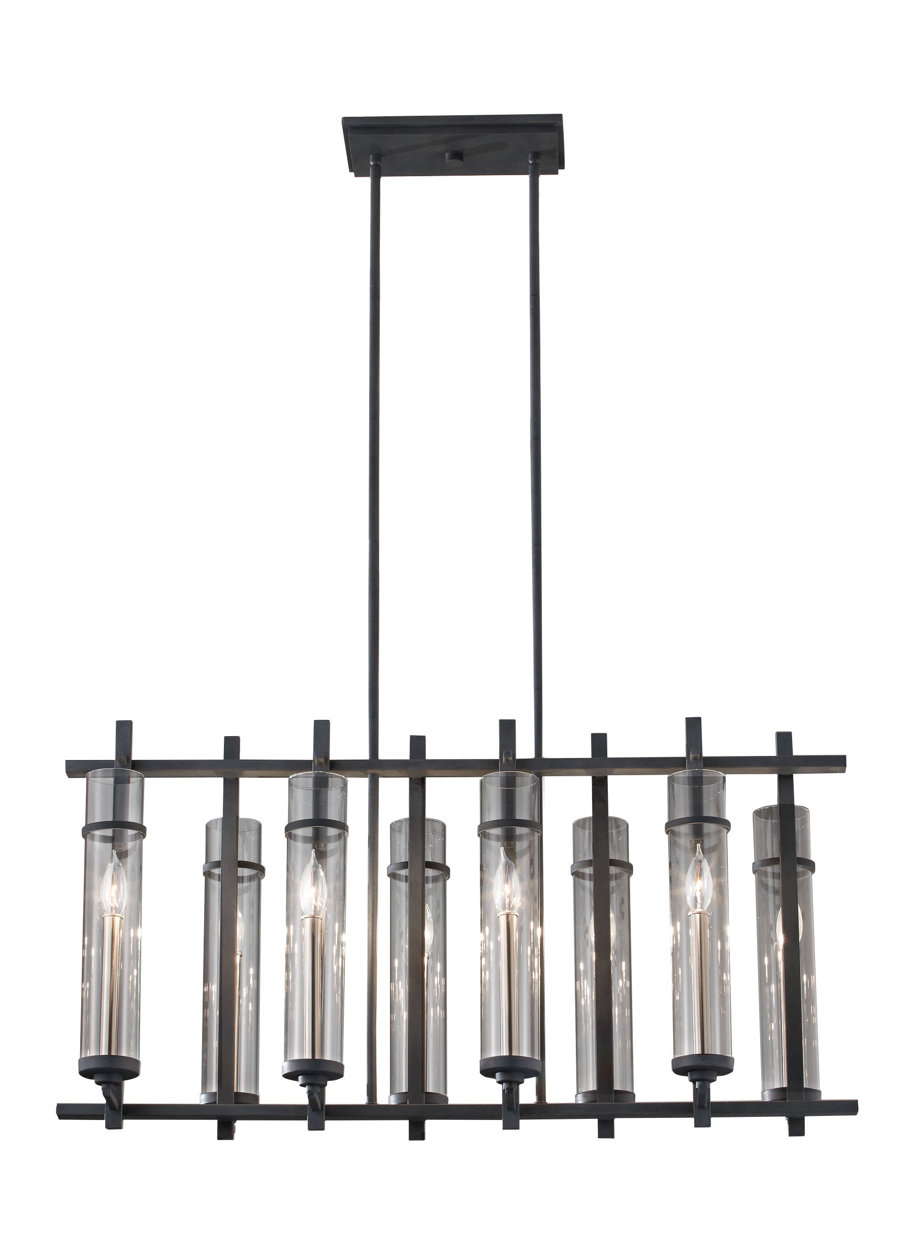 Ethan Chandelier Black - F2630/8AF/BS | FEISS