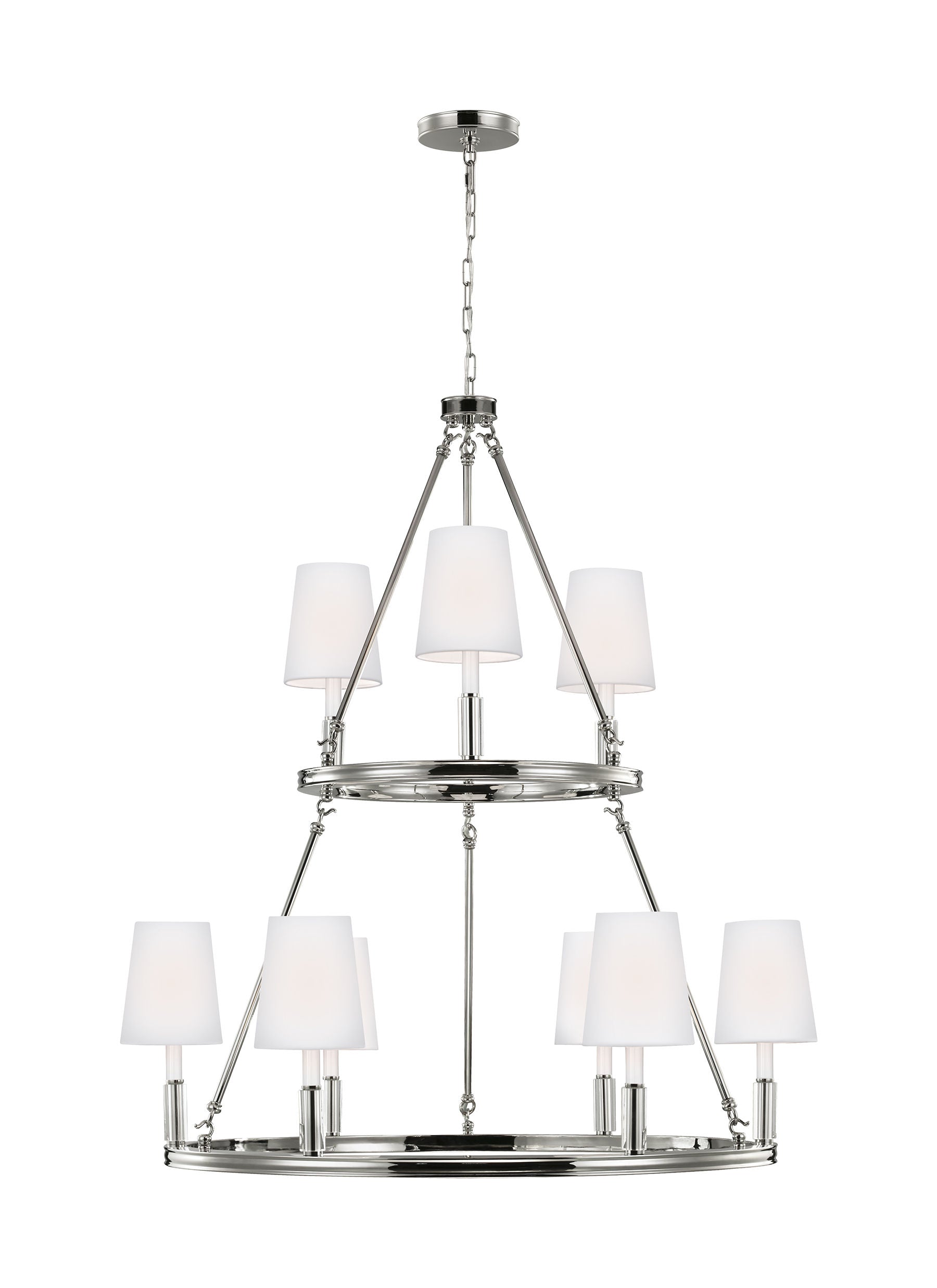 Lismore Chandelier Stainless steel - F2937/3+6PN | FEISS