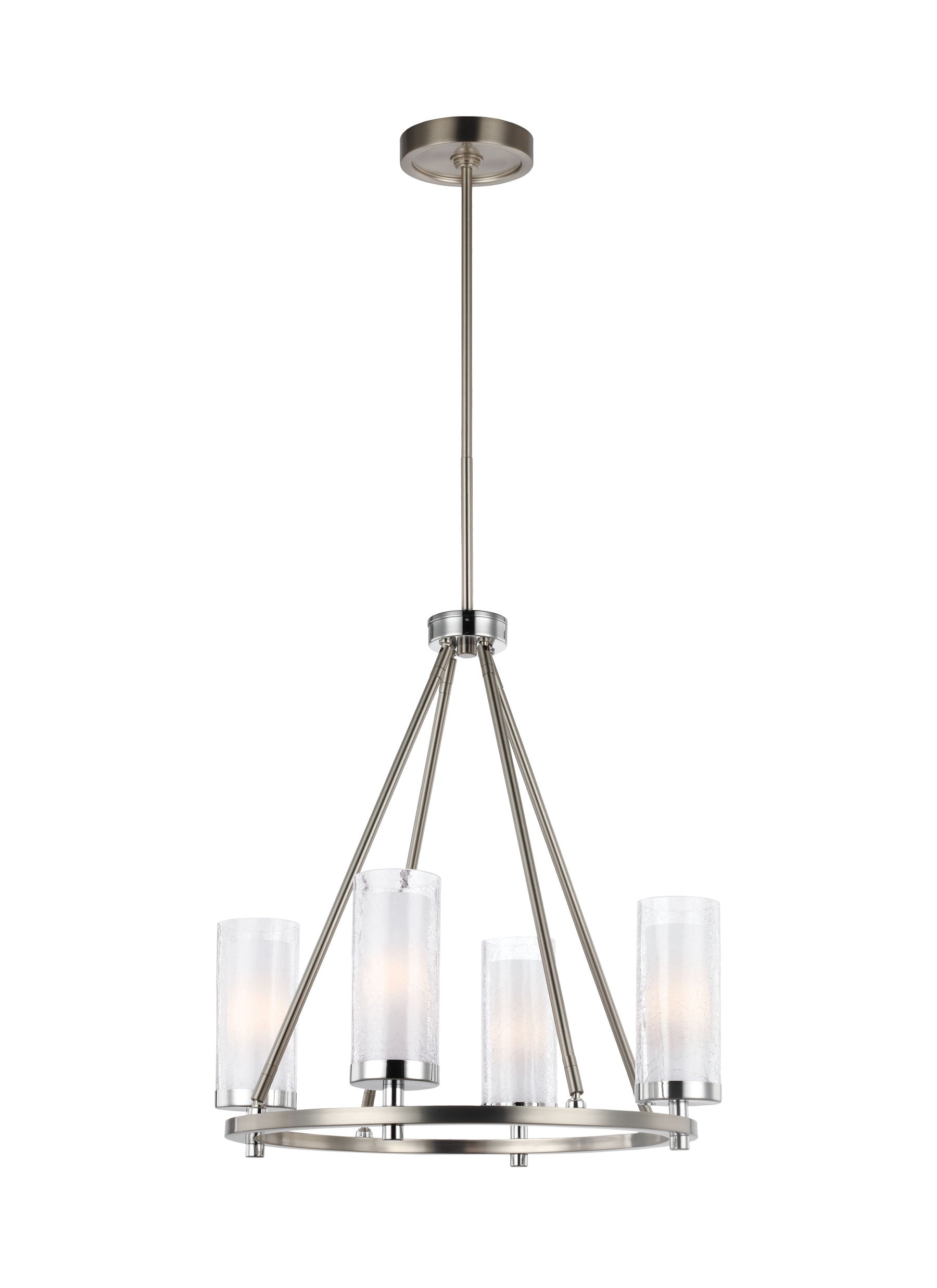 Jonah Chandelier Stainless steel, Chrome INTEGRATED LED - F2984/4SN/CH | FEISS