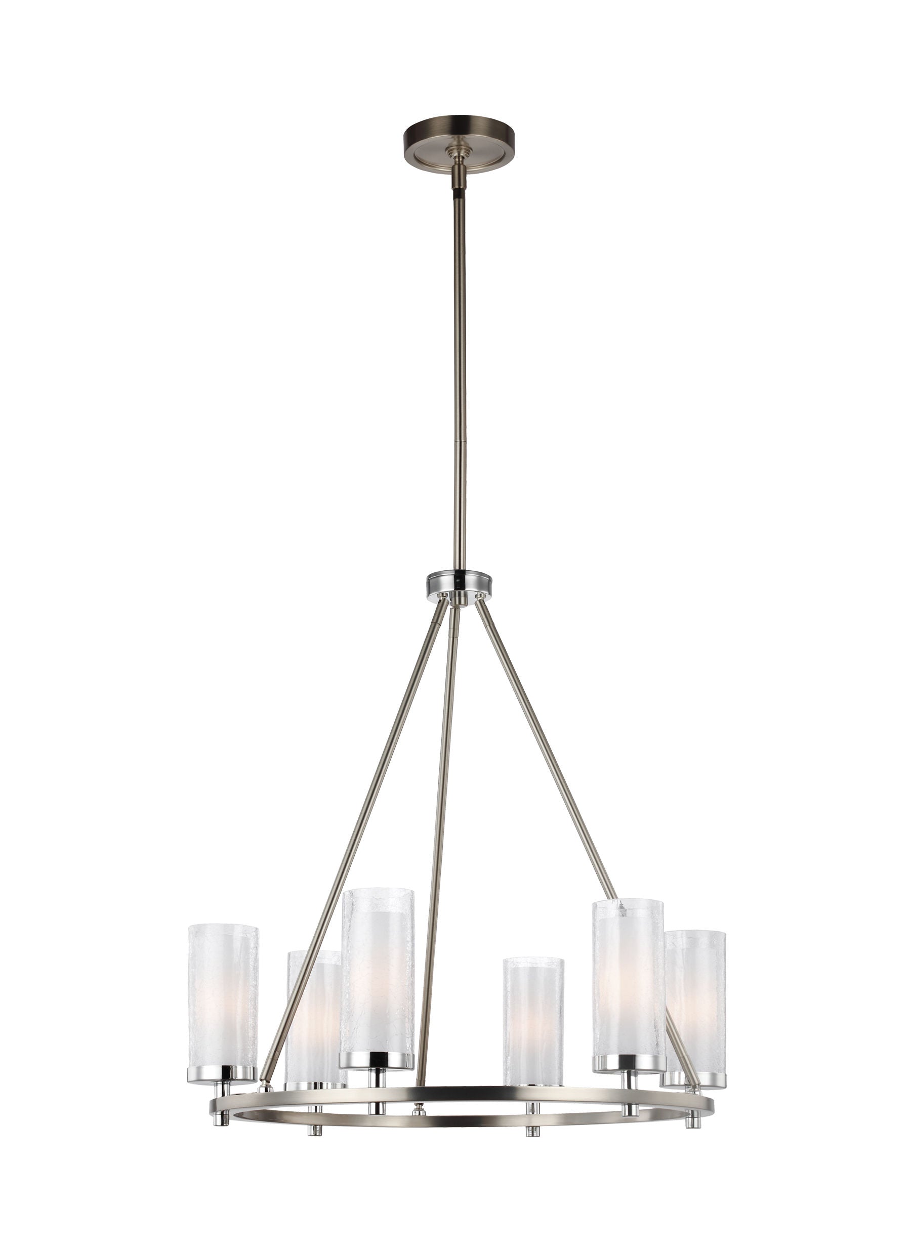 Jonah Chandelier Stainless steel, Chrome INTEGRATED LED - F2985/6SN/CH | FEISS