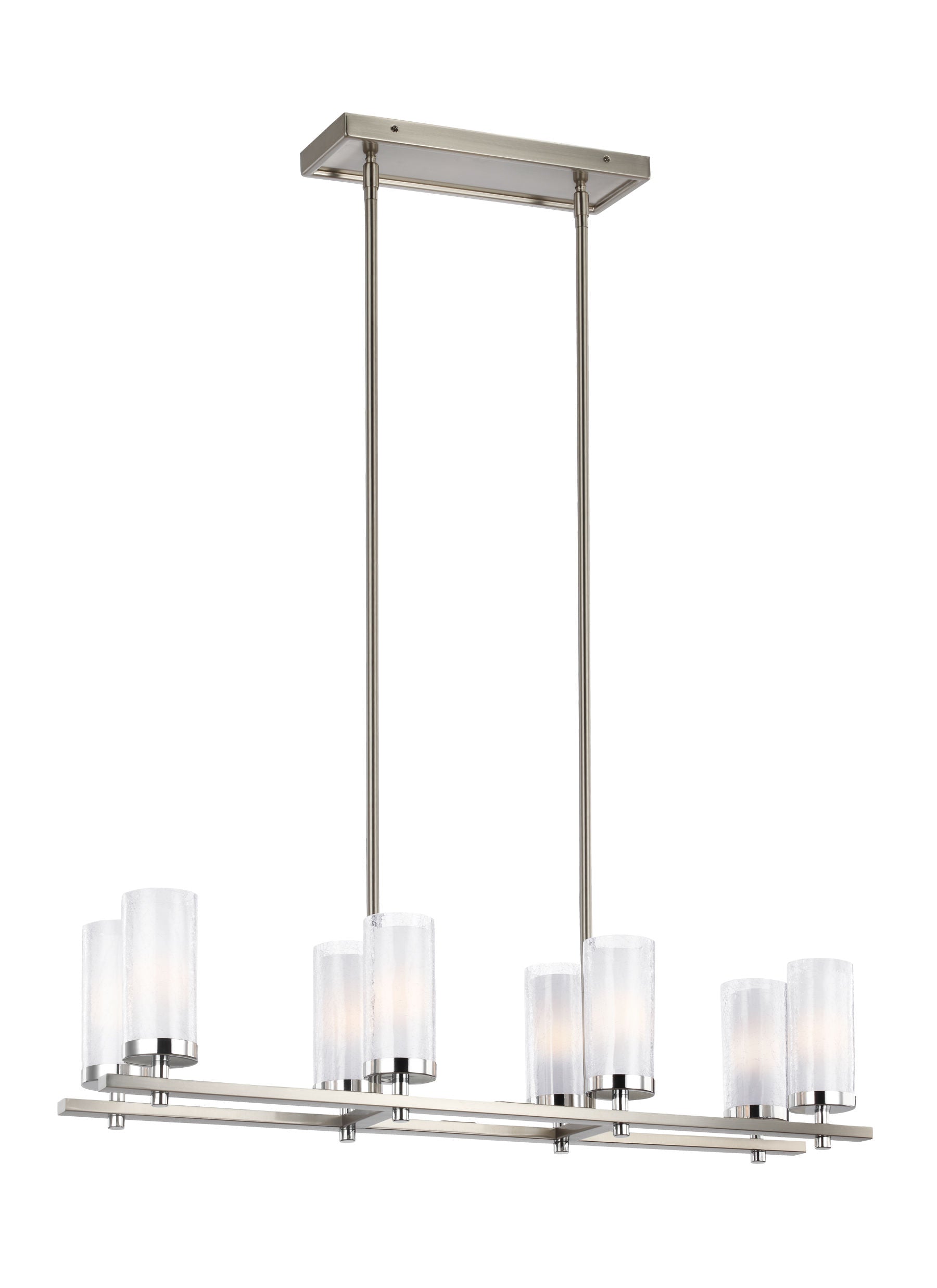 Jonah Chandelier Stainless steel, Chrome INTEGRATED LED - F2986/8SN/CH | FEISS