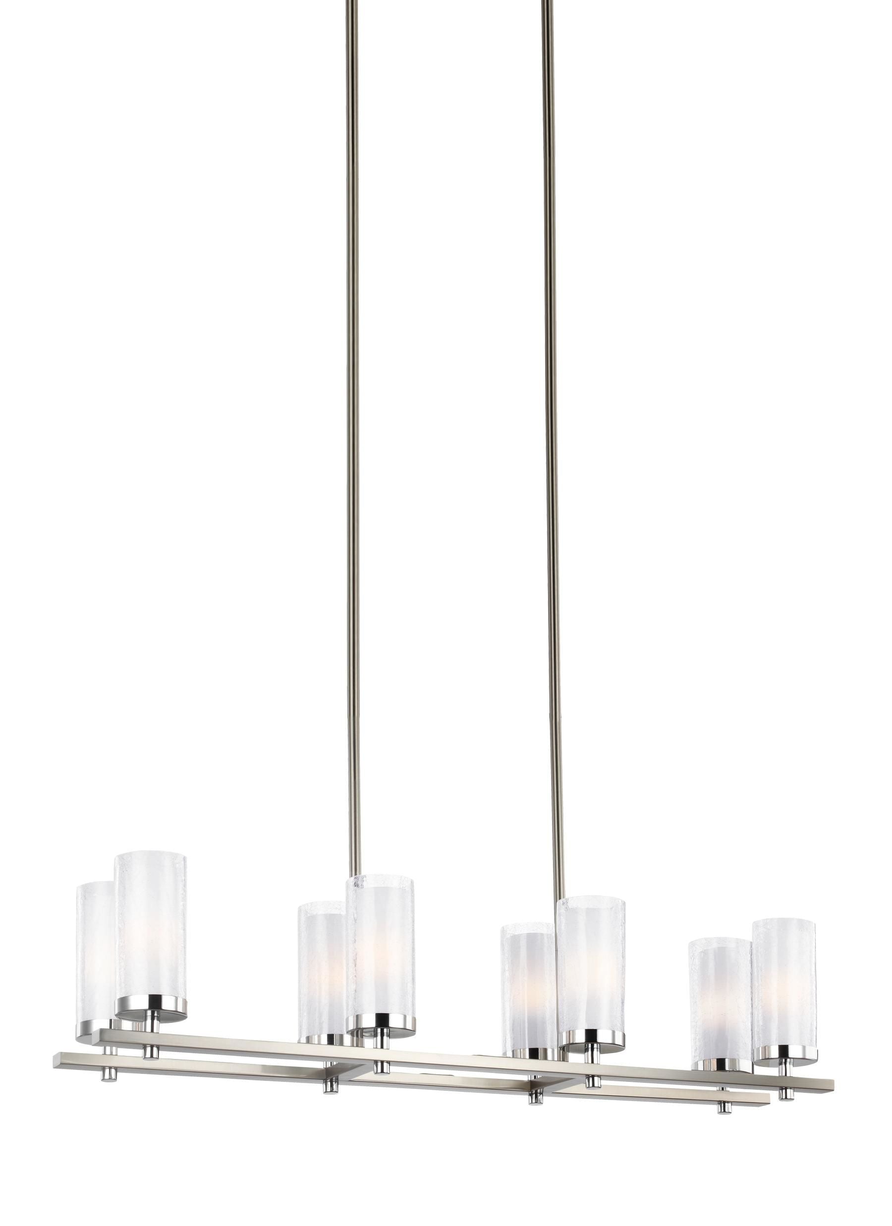 Jonah Chandelier Stainless steel, Chrome INTEGRATED LED - F2986/8SN/CH | FEISS