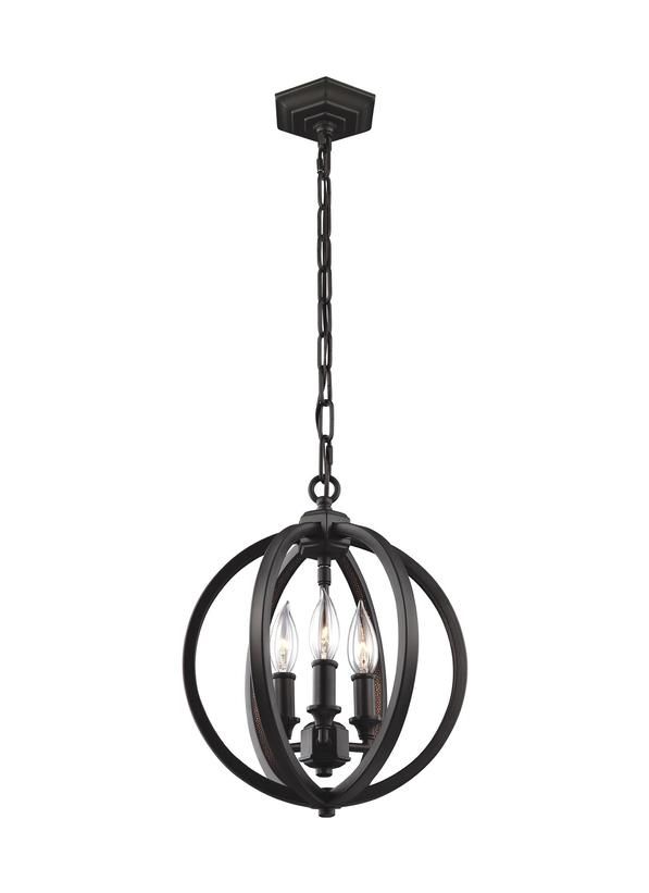 Corinne Chandelier Bronze - F3059/3ORB | GENERATION-LIGHTING