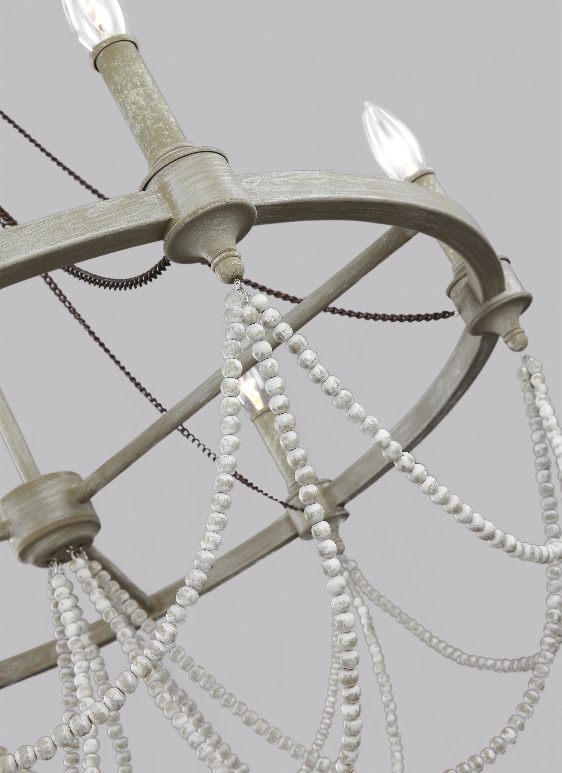 Beverly Chandelier Bois - F3132/6FWO/DWW | GENERATION LIGHTING