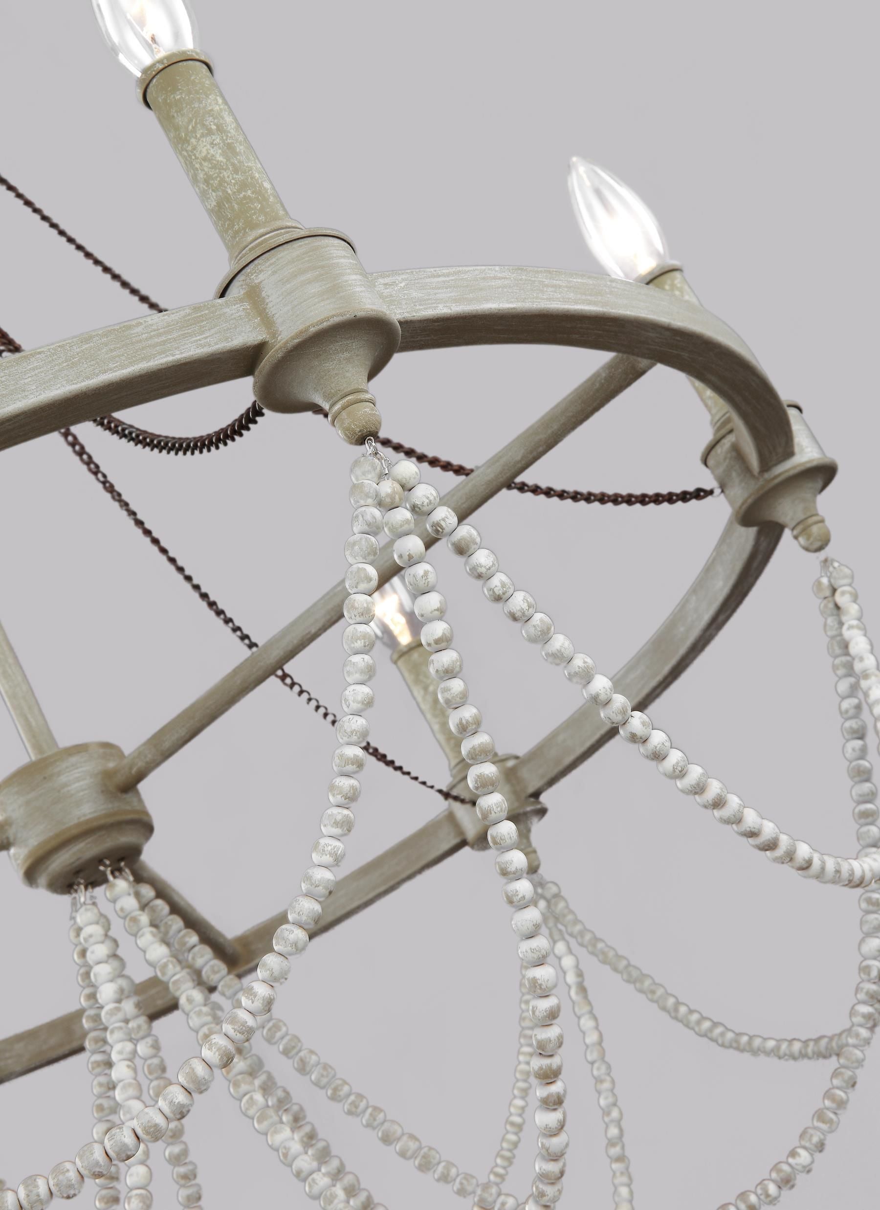 Beverly Chandelier Bois - F3132/6FWO/DWW | GENERATION LIGHTING