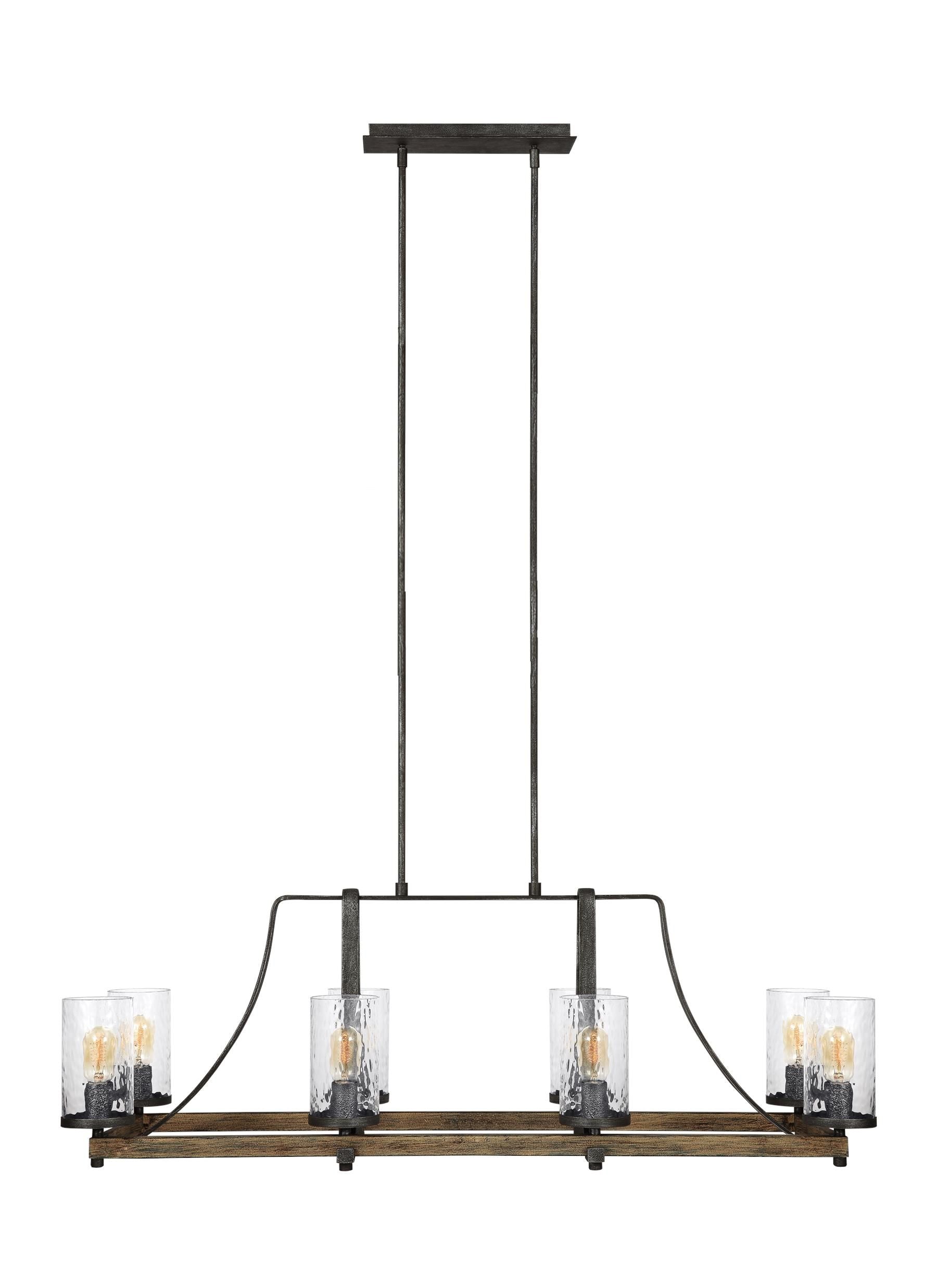 Angelo Chandelier Wood, Black - F3136/8DWK/SGM | FEISS