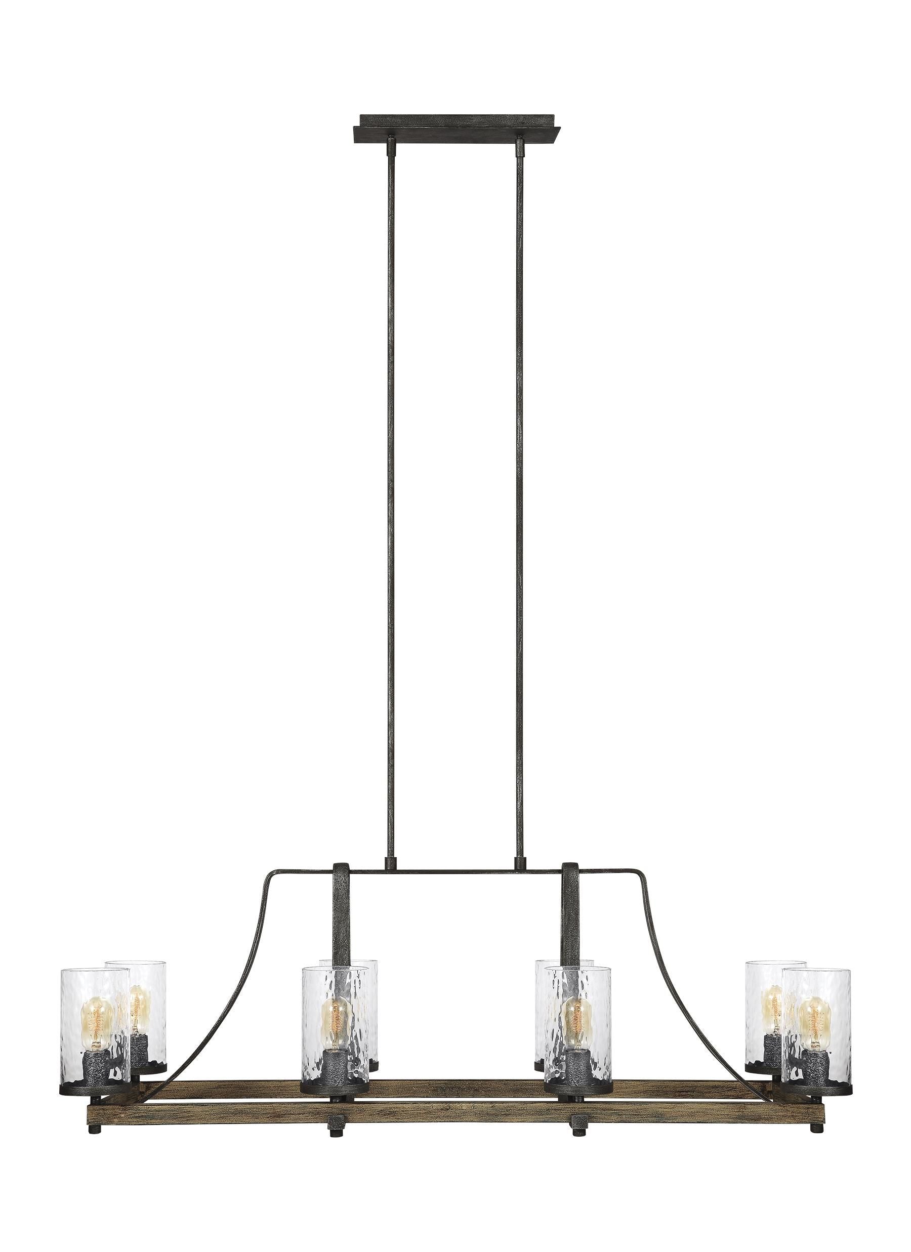 Angelo Chandelier Wood, Black - F3136/8DWK/SGM | FEISS