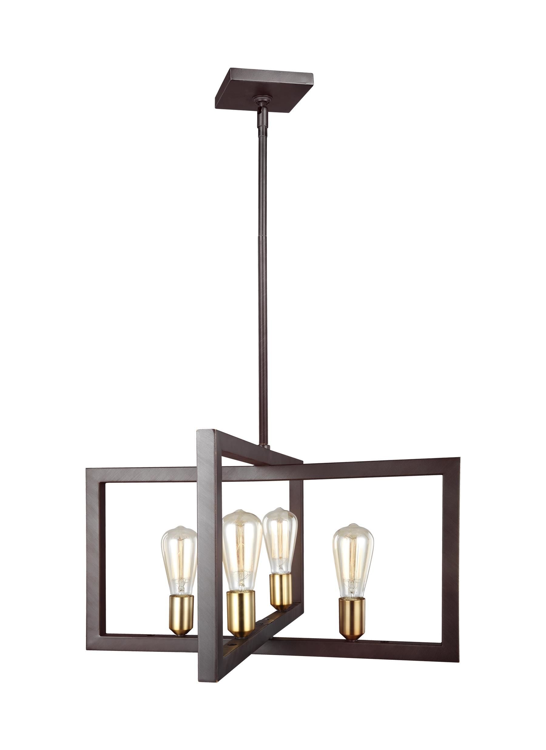 Finnegan Chandelier Bronze - F3145/4NWB | FEISS