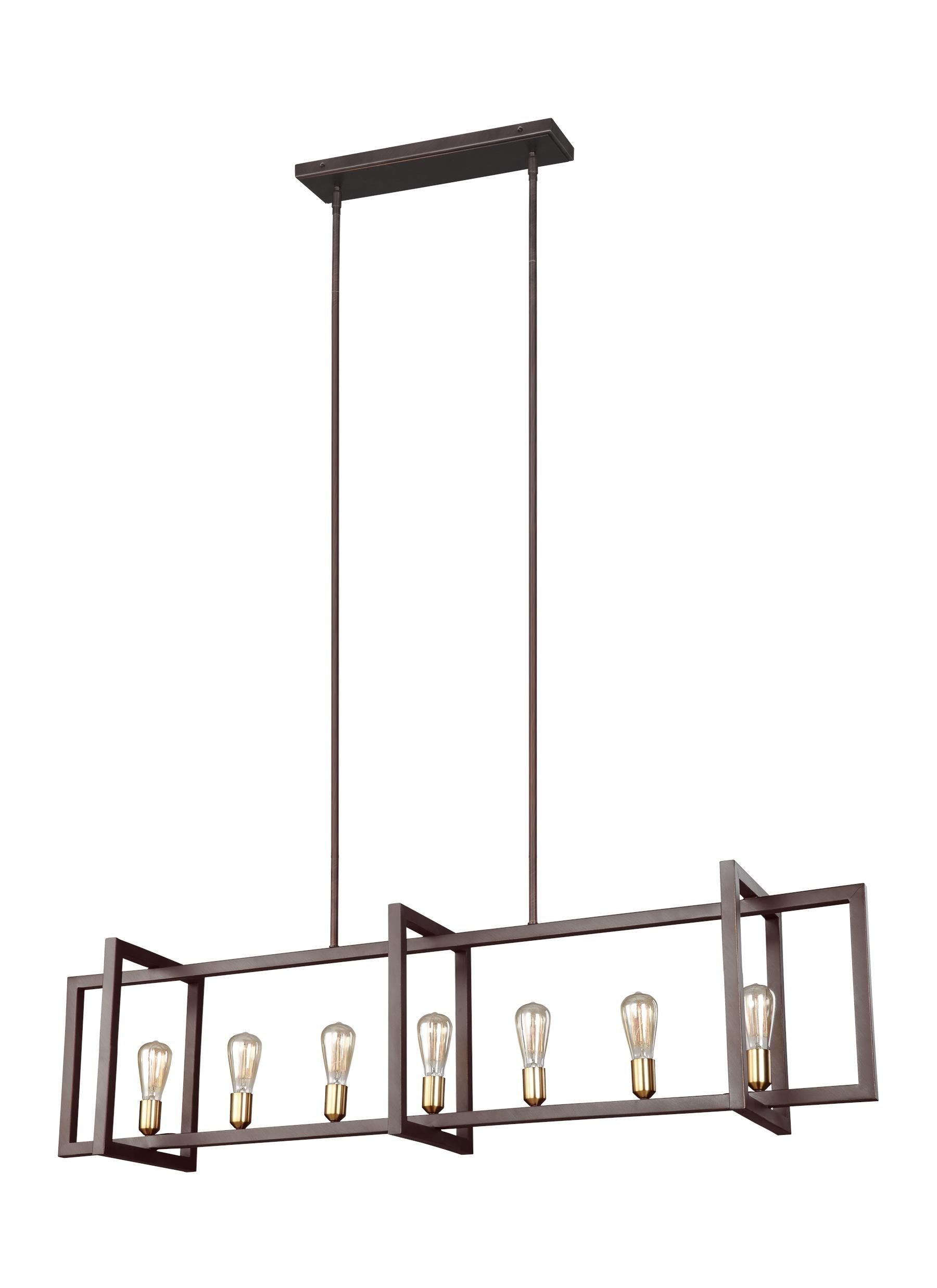 Finnegan Chandelier Bronze - F3148/7NWB | FEISS