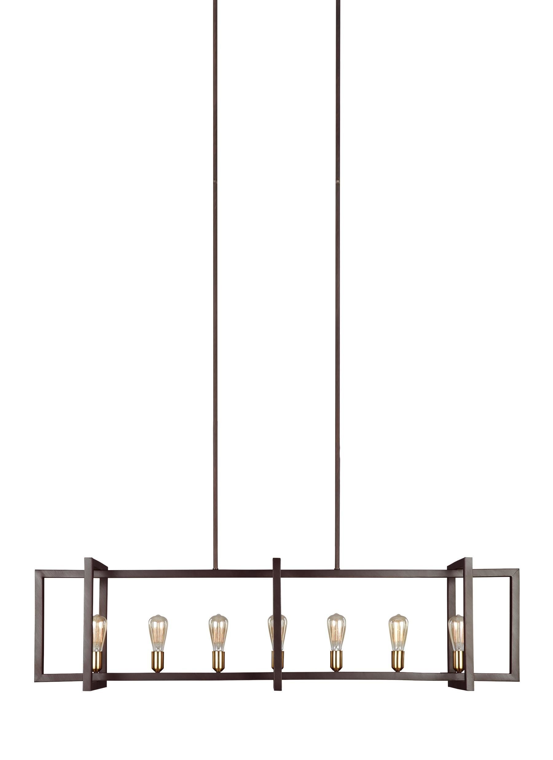 Finnegan Chandelier Bronze - F3148/7NWB | FEISS