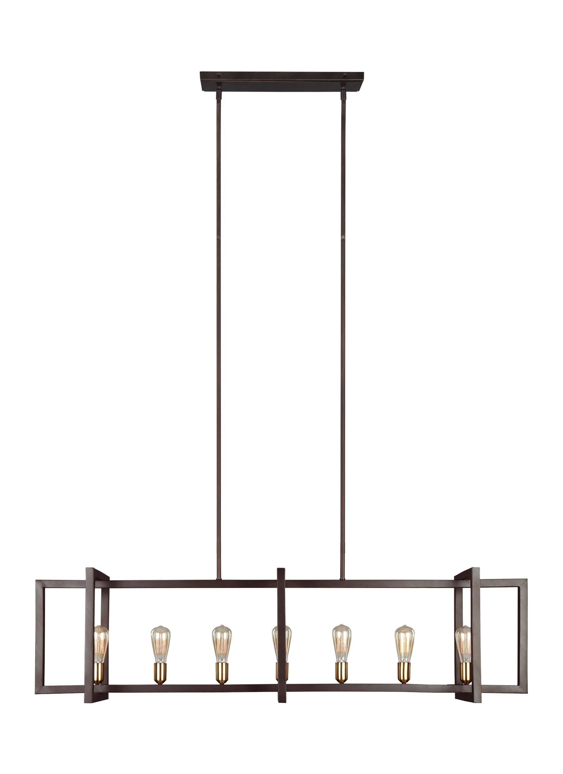 Finnegan Chandelier Bronze - F3148/7NWB | FEISS