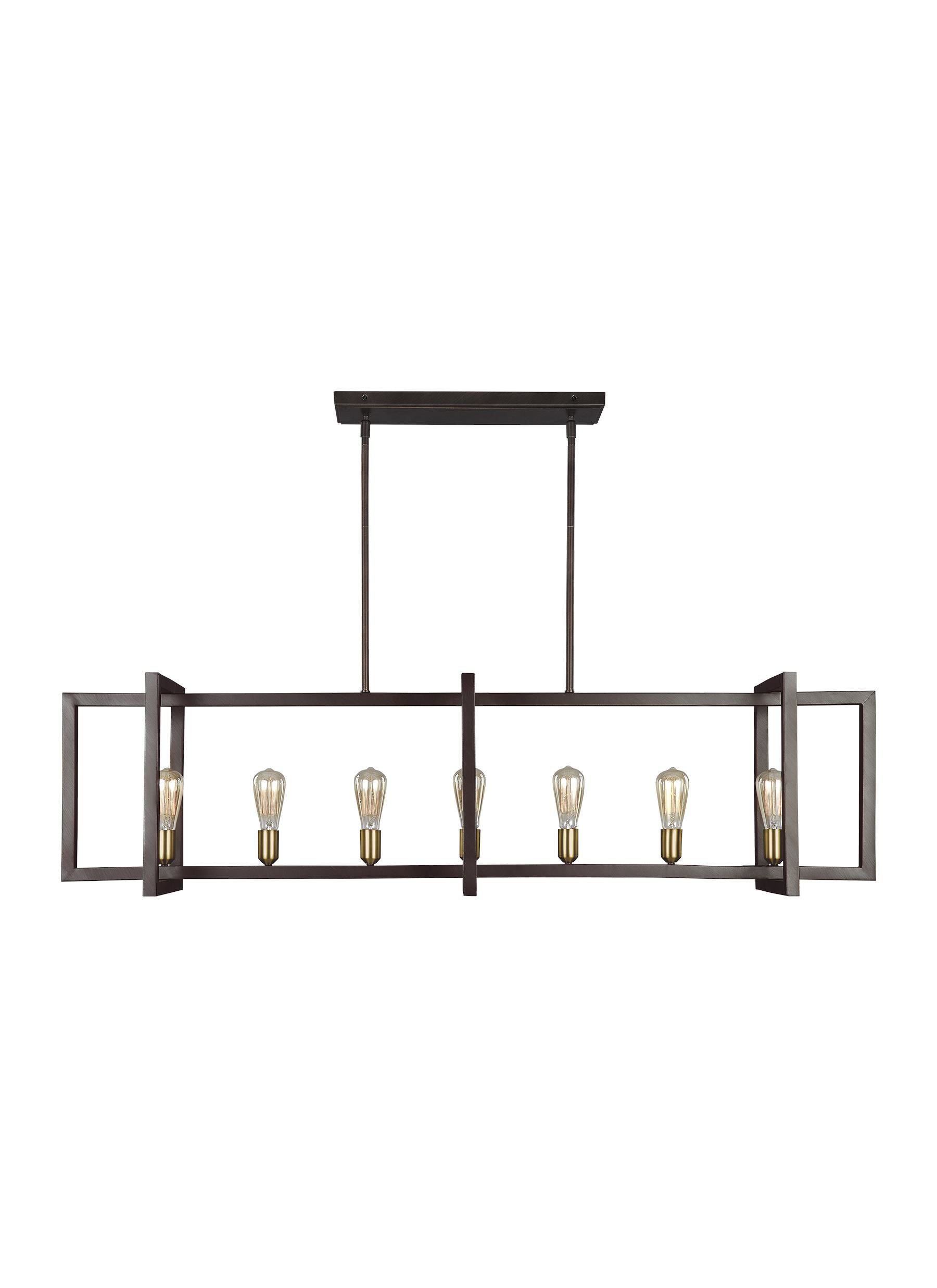 Finnegan Chandelier Bronze - F3148/7NWB | FEISS