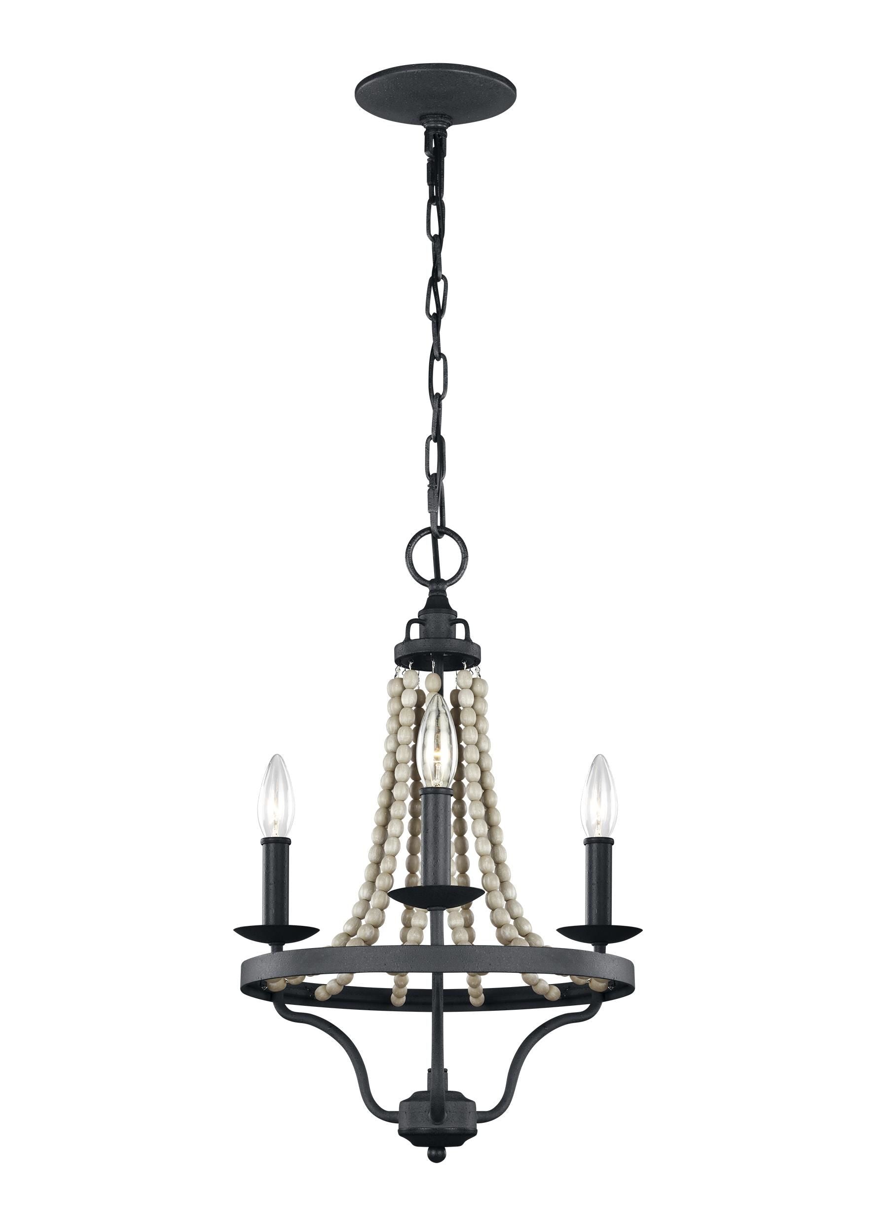 Nori Chandelier Bois, Noir - F3188/3DWZ/DWG | GENERATION-LIGHTING