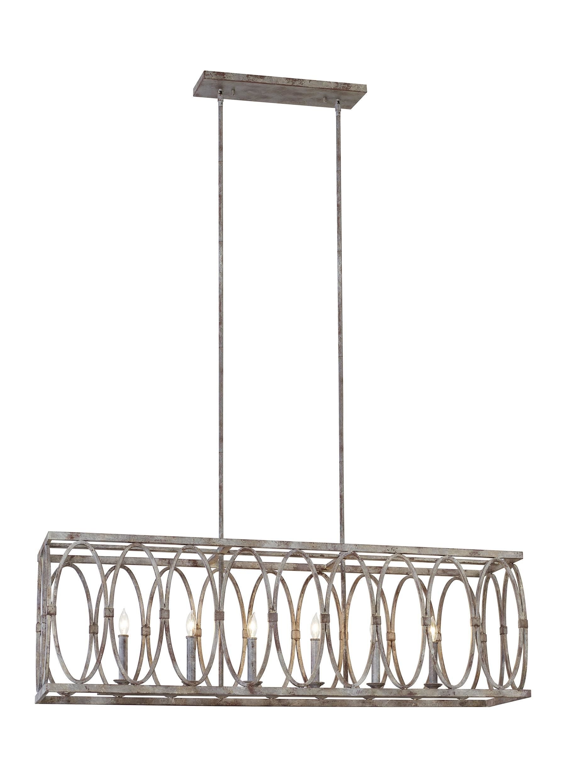 Patrice Suspension lineaire Bronze, Nickel - F3224/6DA | GENERATION-LIGHTING