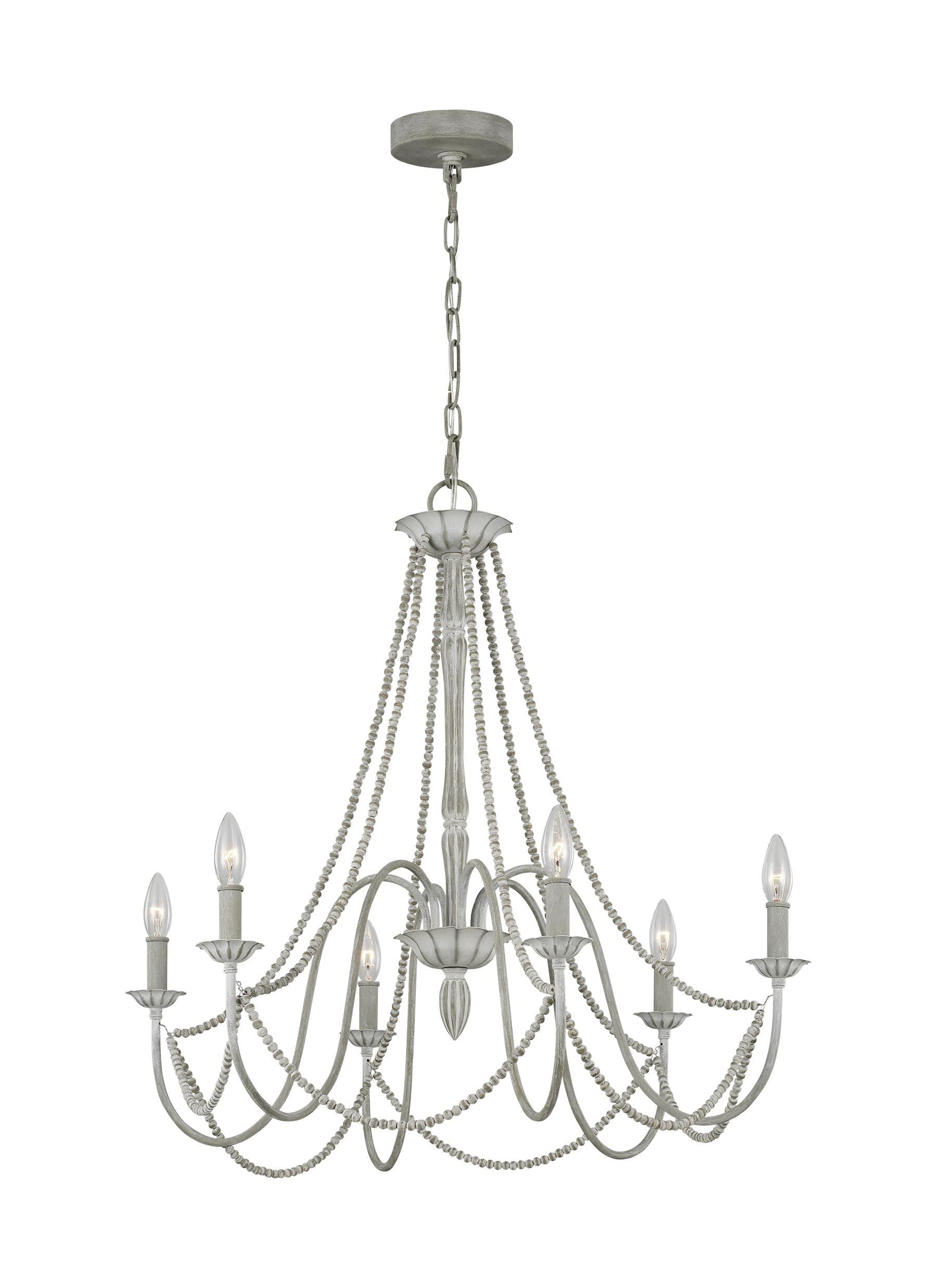 Maryville Chandelier Autre - F3240/6WGR | GENERATION-LIGHTING
