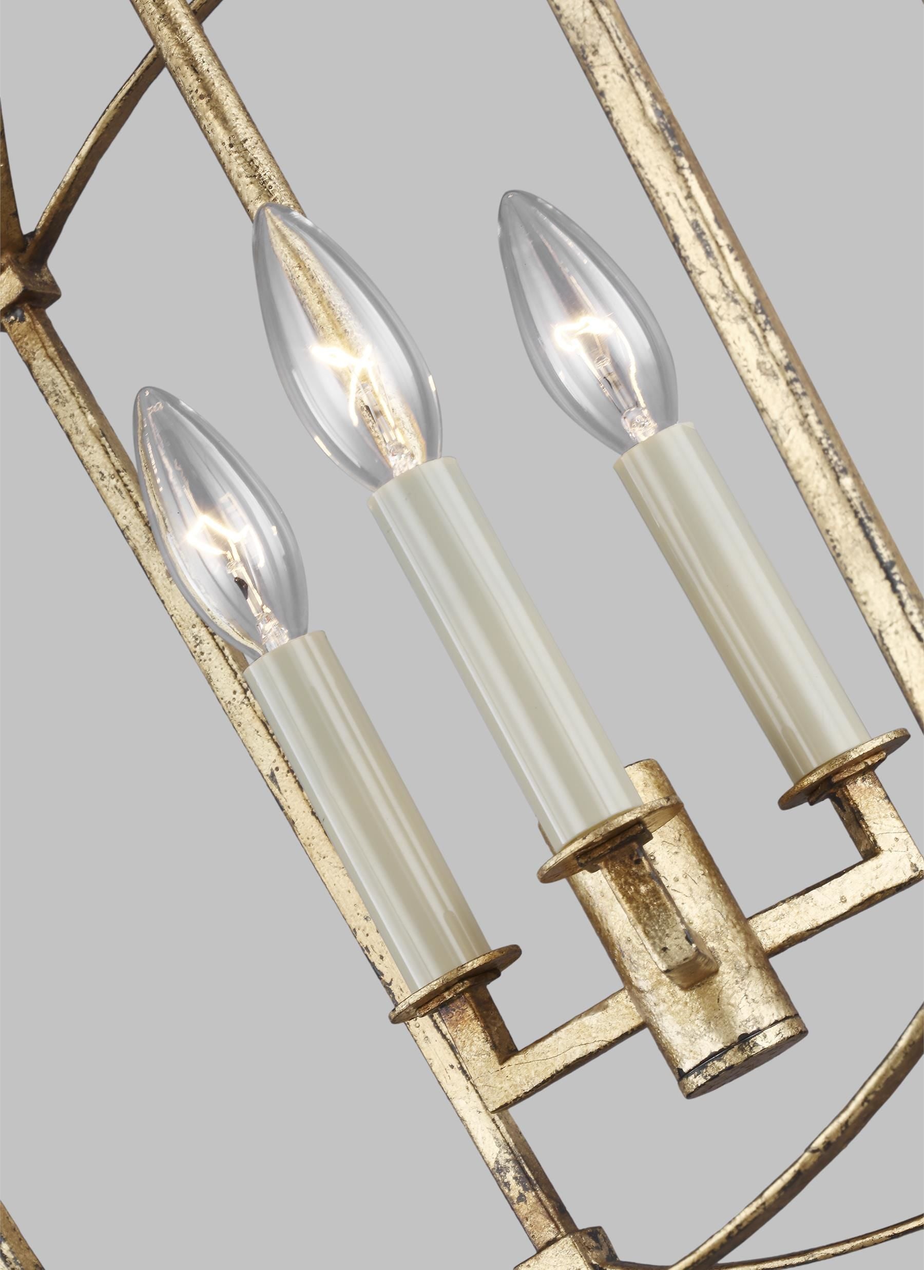 Thayer Chandelier Gold - F3321/3ADB | SEAN LAVIN
