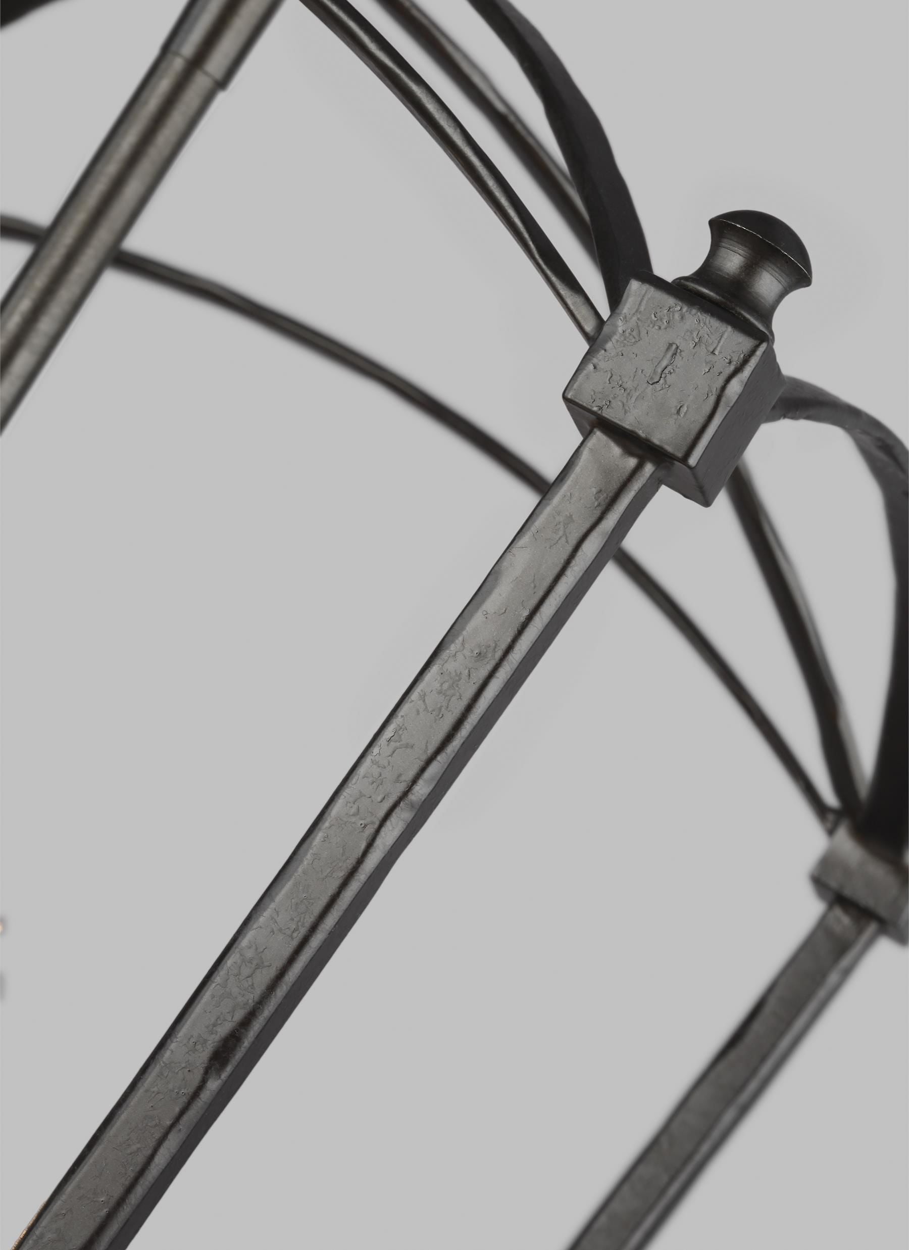 Thayer Chandelier Black - F3321/3SMS | SEAN LAVIN