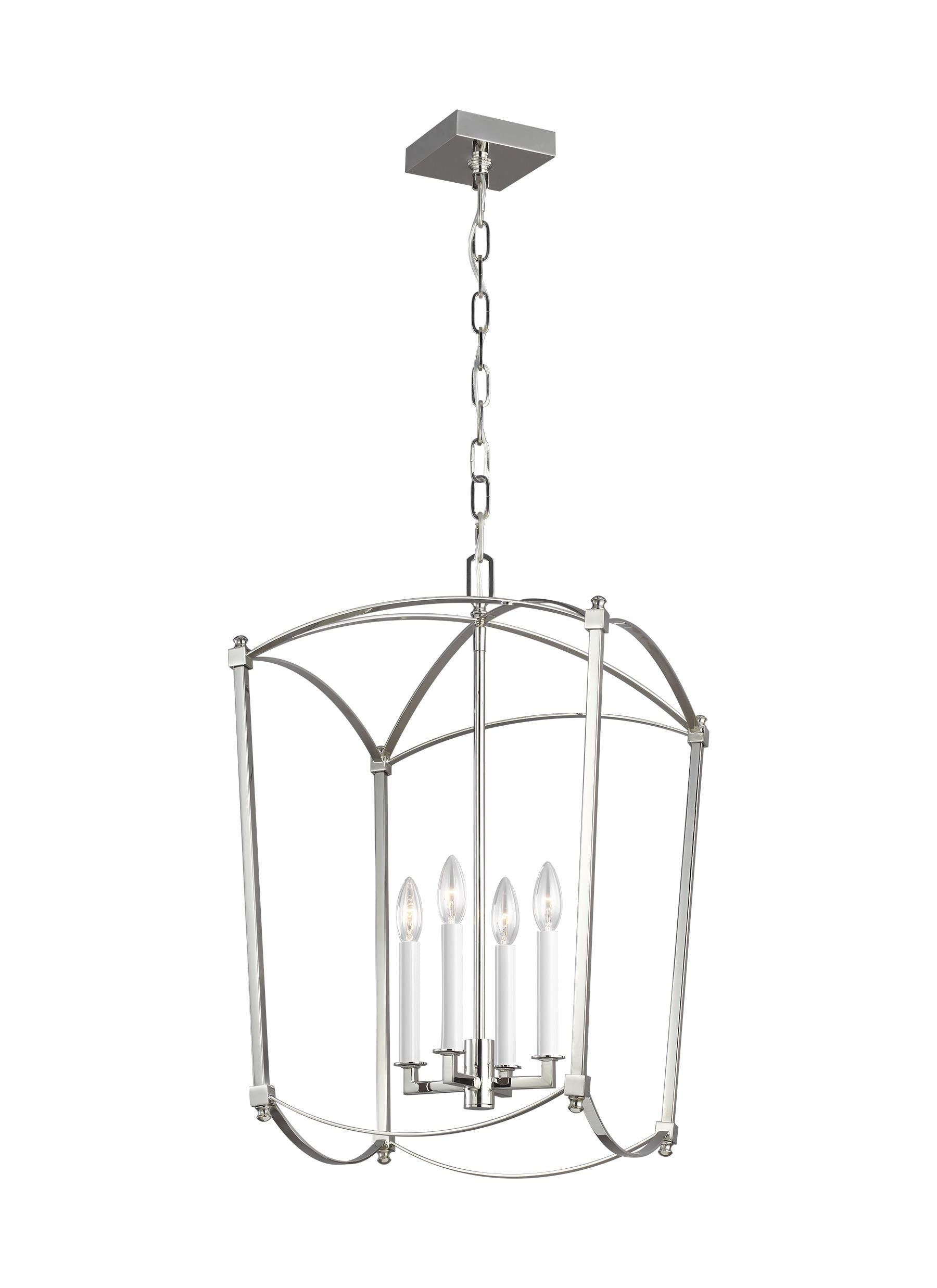 Thayer Chandelier Nickel - F3322/4PN | GENERATION-LIGHTING