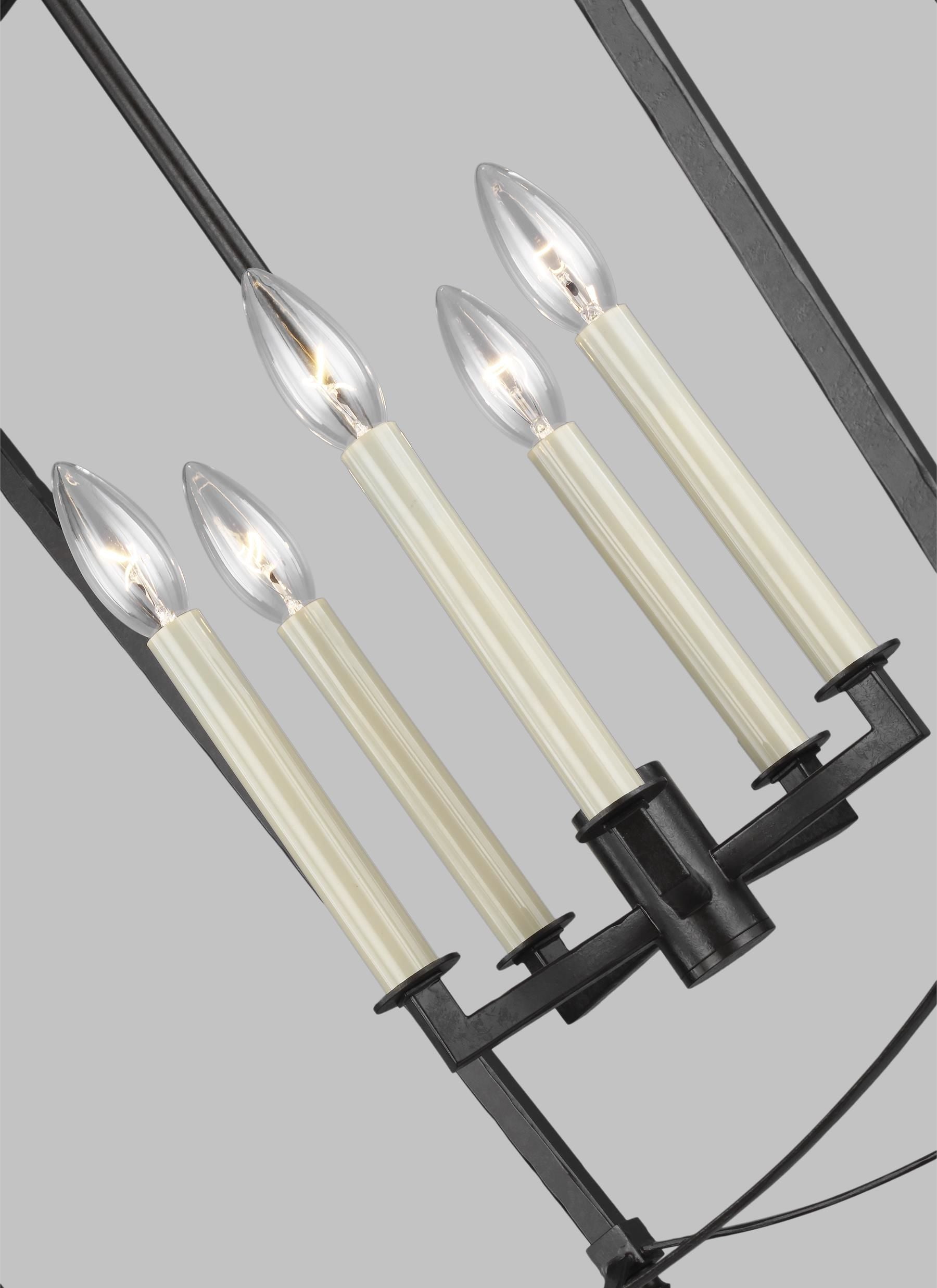 Thayer Chandelier Black - F3323/5SMS | FEISS
