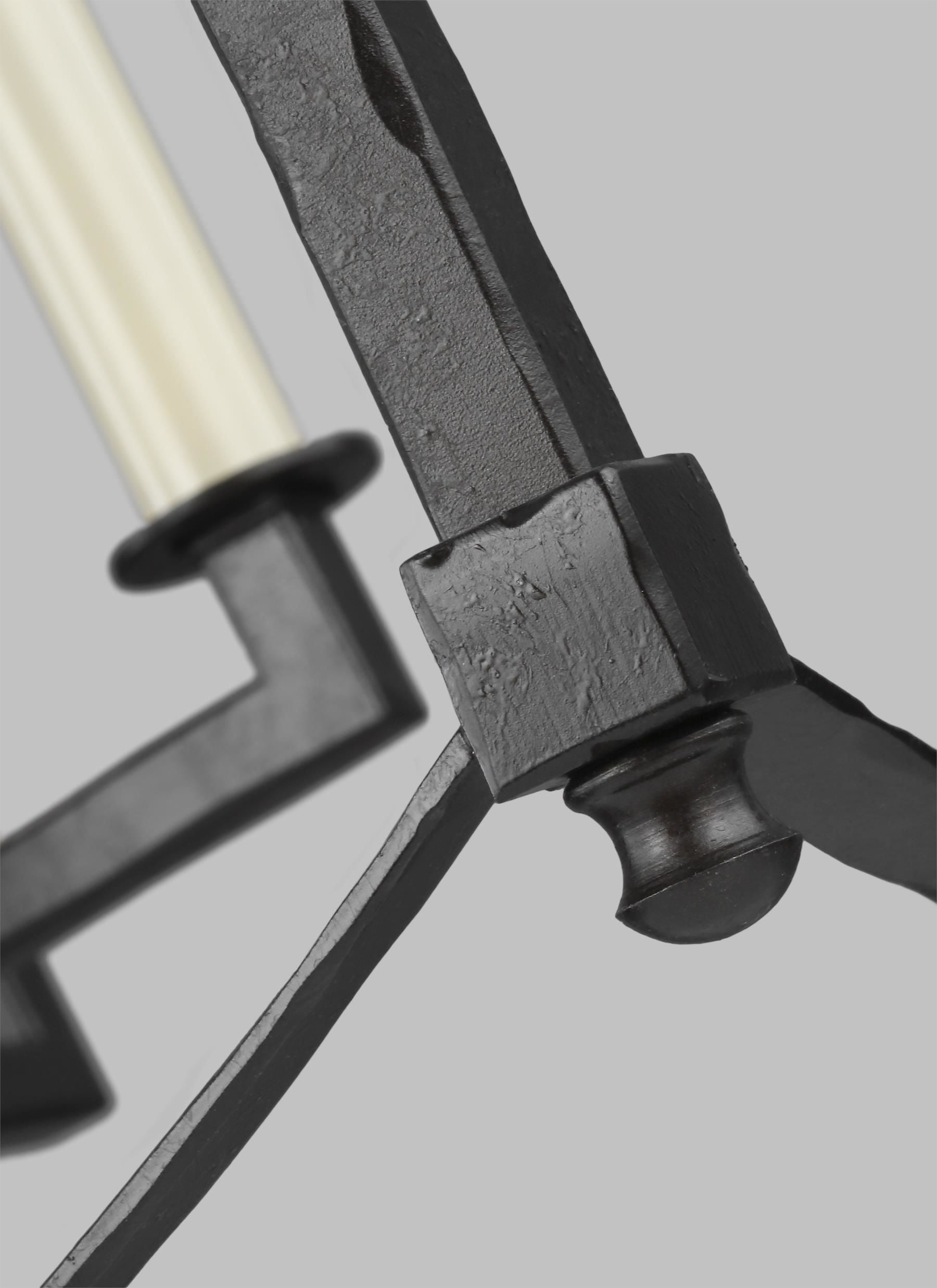 Thayer Chandelier Black - F3324/8SMS | FEISS