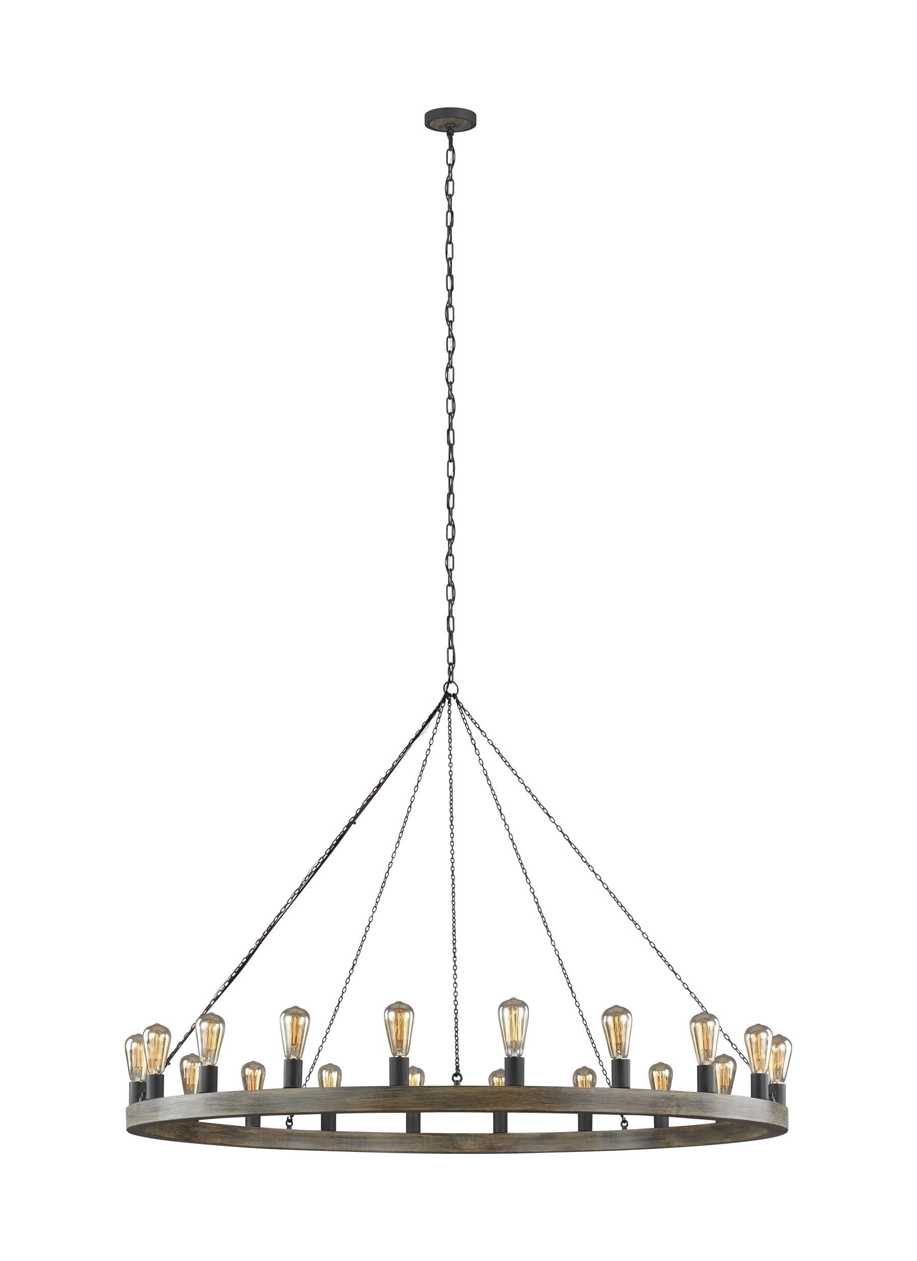Avenir Chandelier Wood, Black - F3933/20WOW/AF | FEISS
