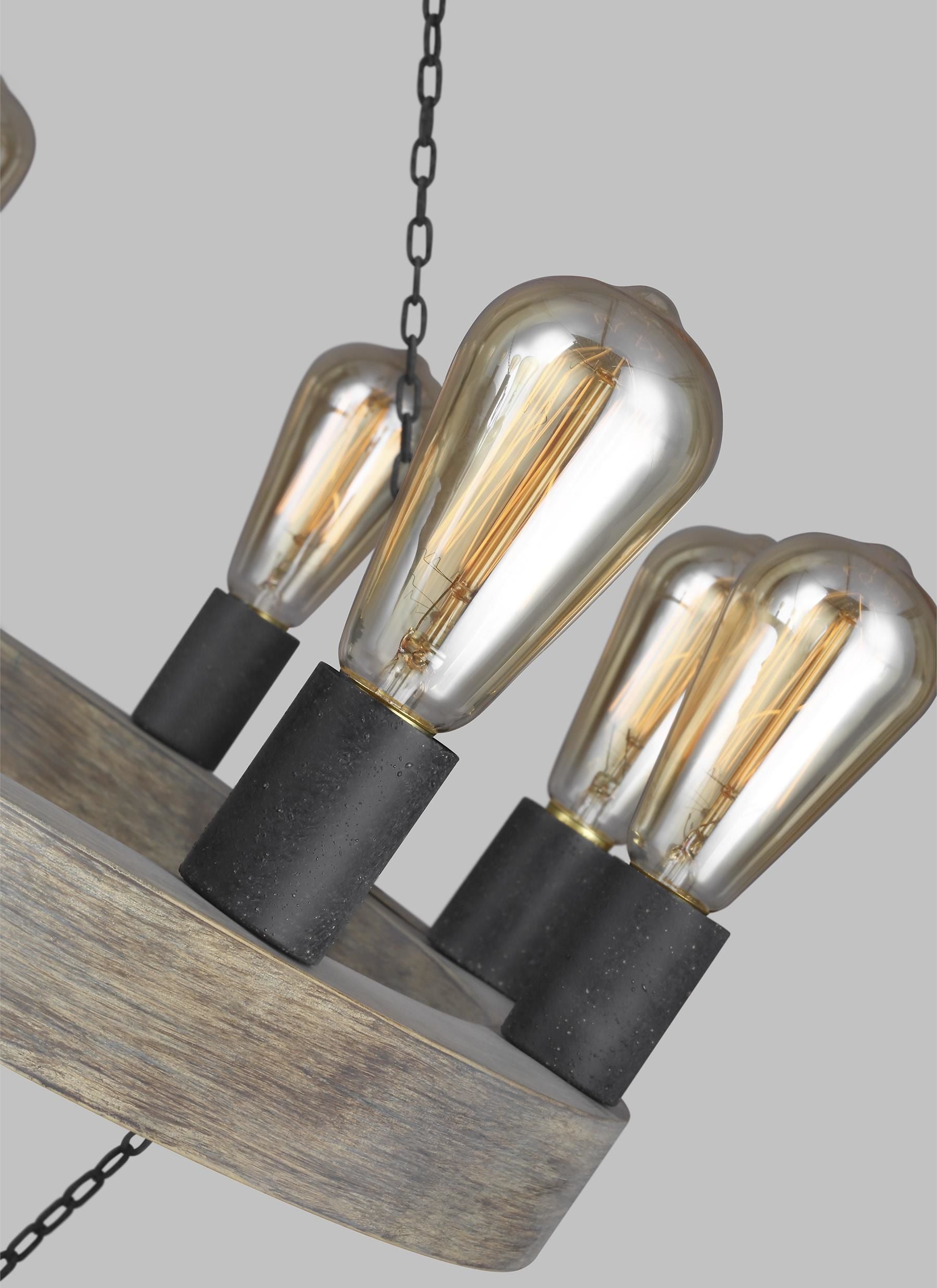 Avenir Chandelier Wood, Black - F3934/21WOW/AF | FEISS