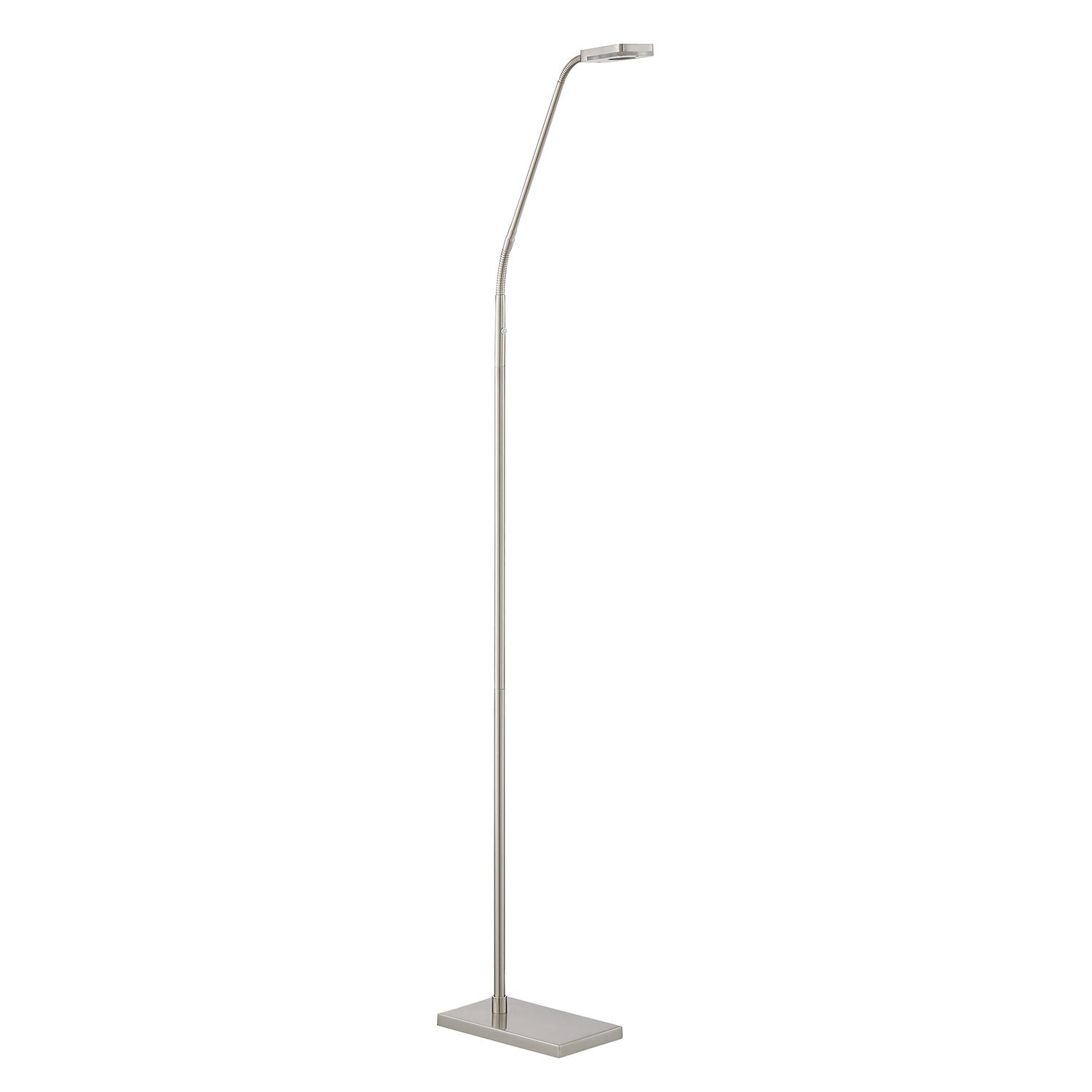 TAVV Lampe sur pied Nickel DEL INTÉGRÉ - FL4094-SN | KENDAL