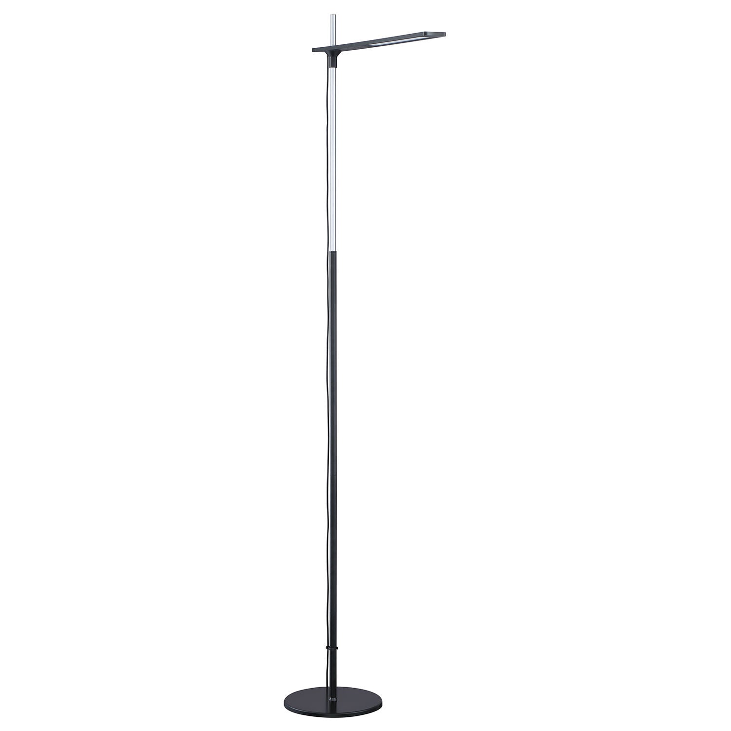 TORR Lampe sur pied Noir DEL INTÉGRÉ - FL5004-BLK | KENDAL