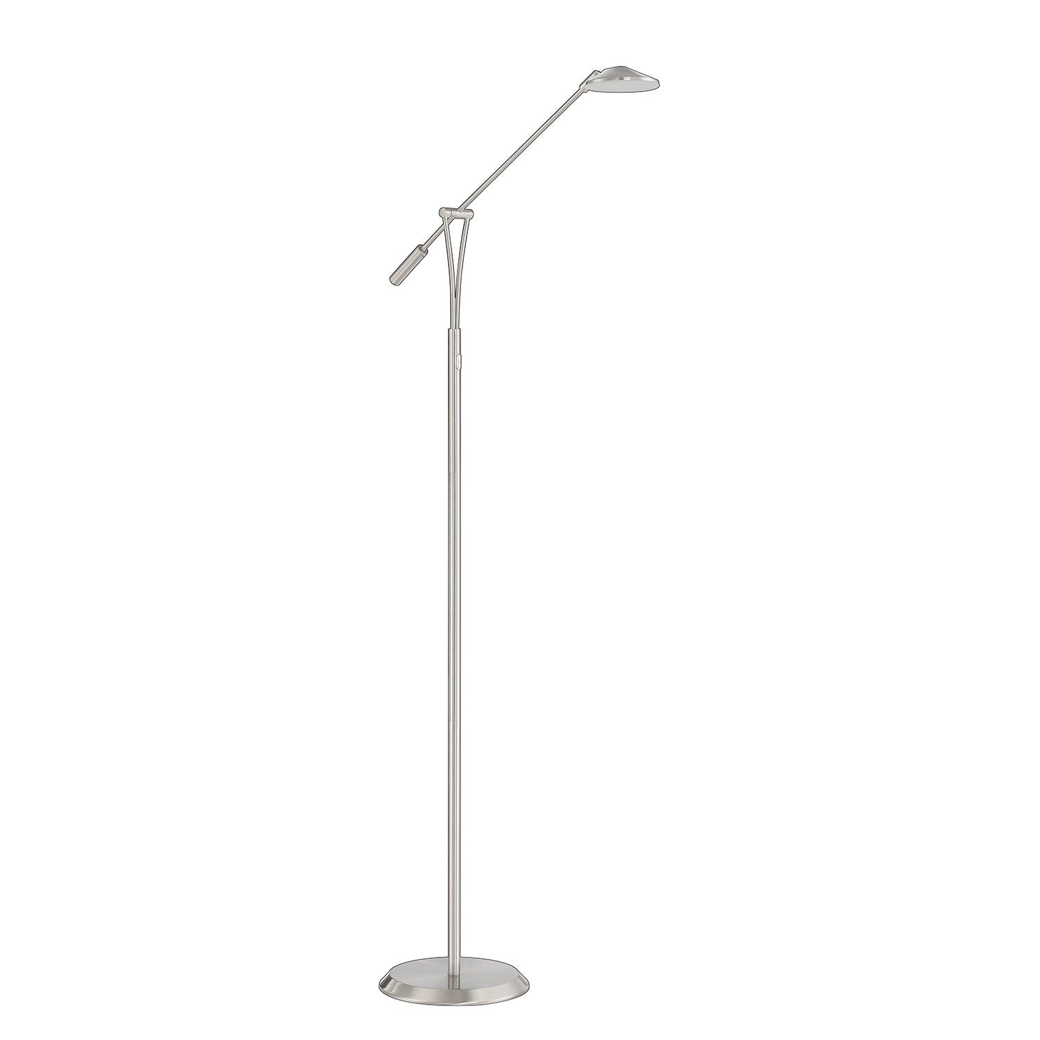 Lampe sur pied Nickel DEL INTÉGRÉ - FL5015-SN | KENDAL