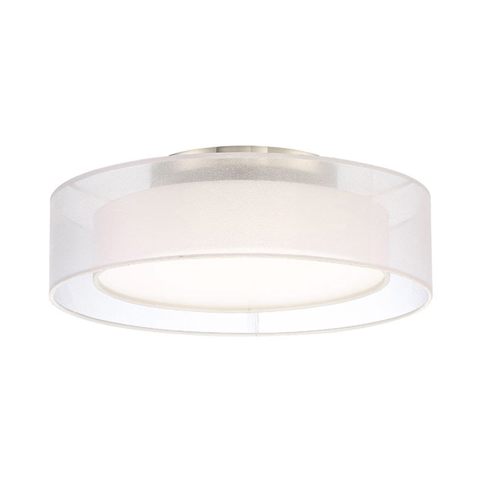METROPOLIS Semi-Flush mount Nickel INTEGRATED LED - FM-16818-BN | MODERN FORMS