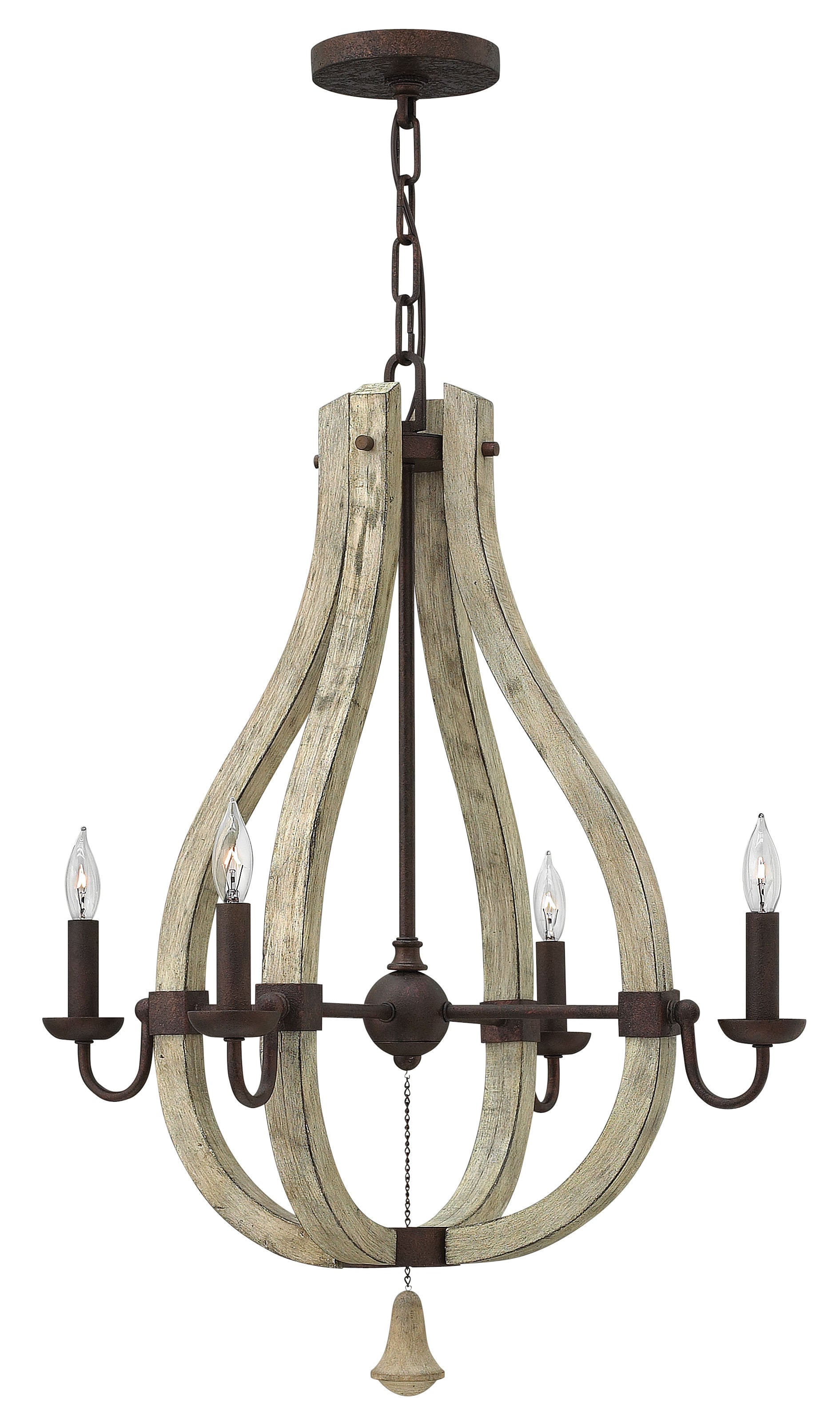 MIDDLEFIELD Pendant Bronze, Wood - FR40574IRR | HINKLEY/FREDRICK RAMOND