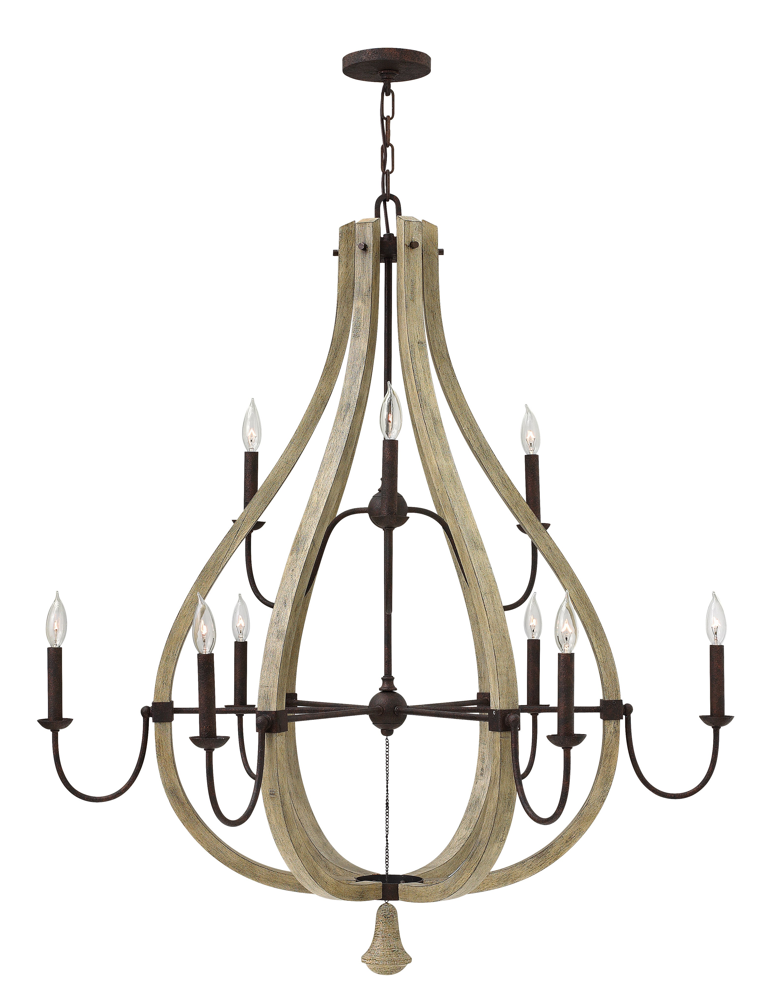 MIDDLEFIELD Pendant Bronze, Wood - FR40578IRR | HINKLEY/FREDRICK RAMOND