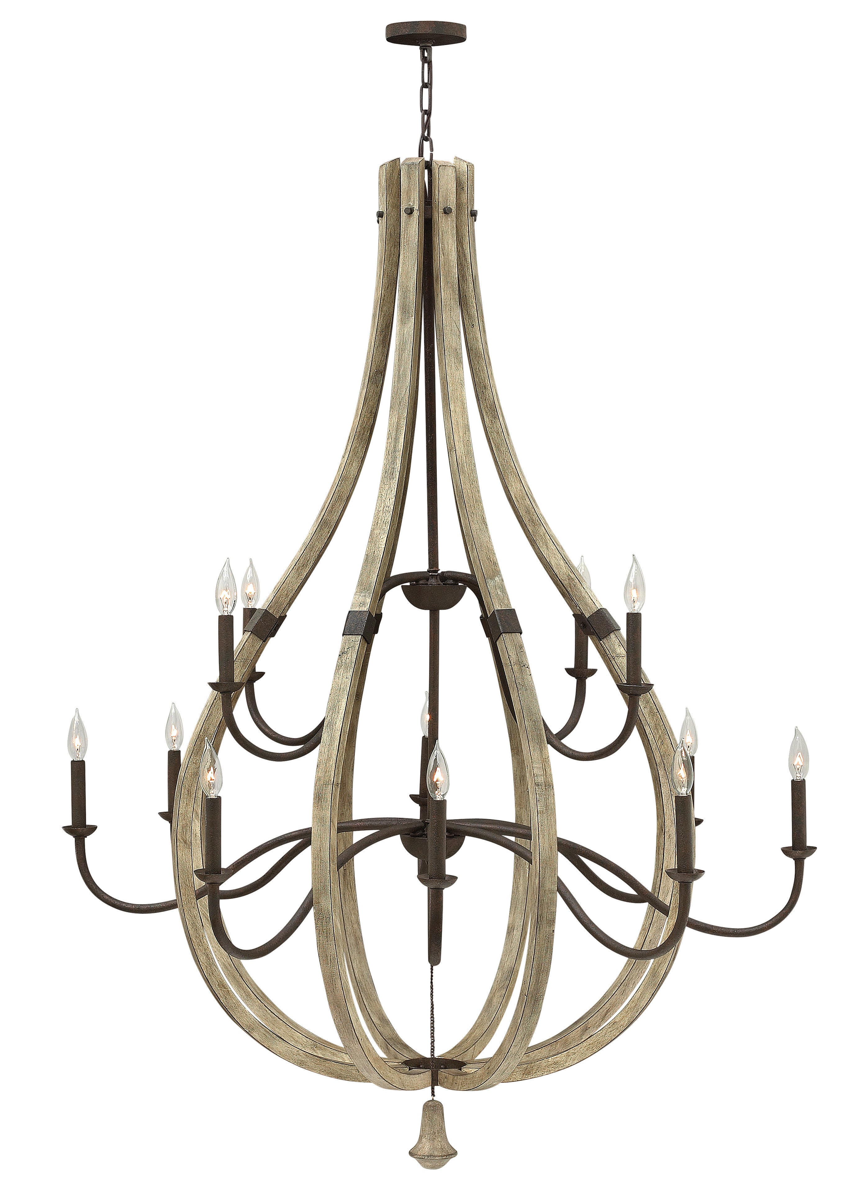 MIDDLEFIELD Pendant Bronze, Wood - FR40579IRR | HINKLEY/FREDRICK RAMOND