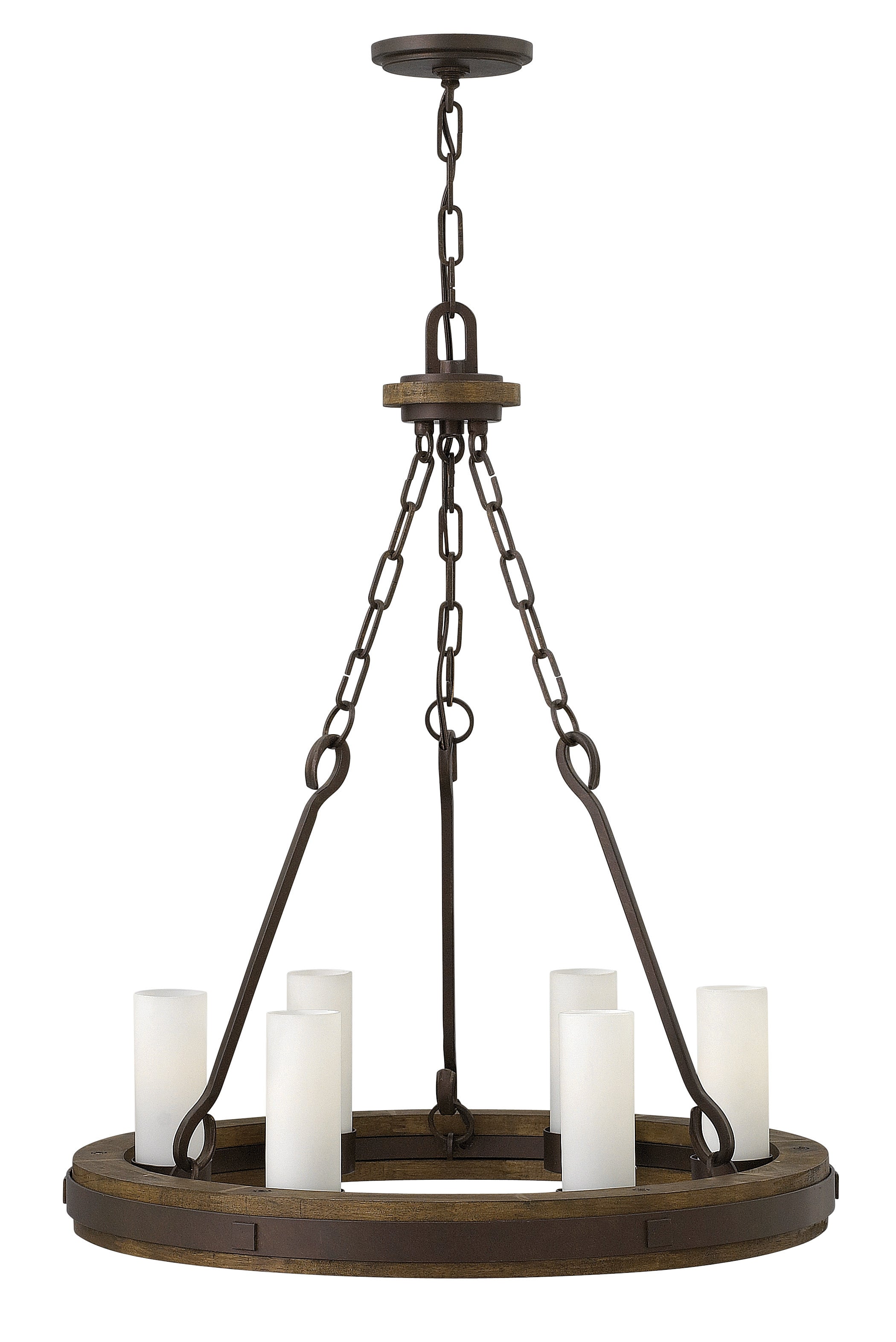CABOT Chandelier Bronze, Bois - FR48435IRN | HINKLEY