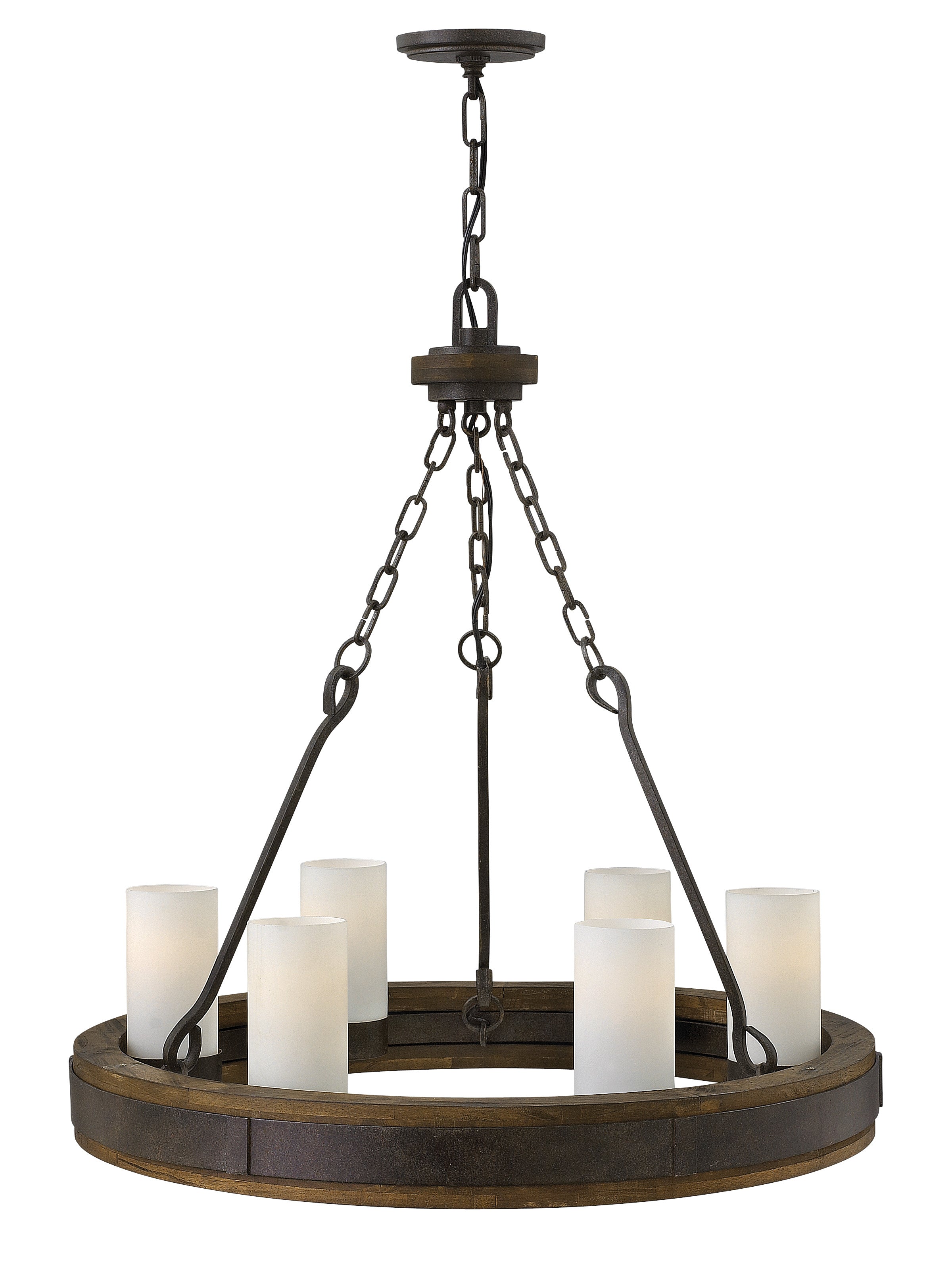 CABOT Chandelier Bronze, Bois - FR48436IRN | HINKLEY