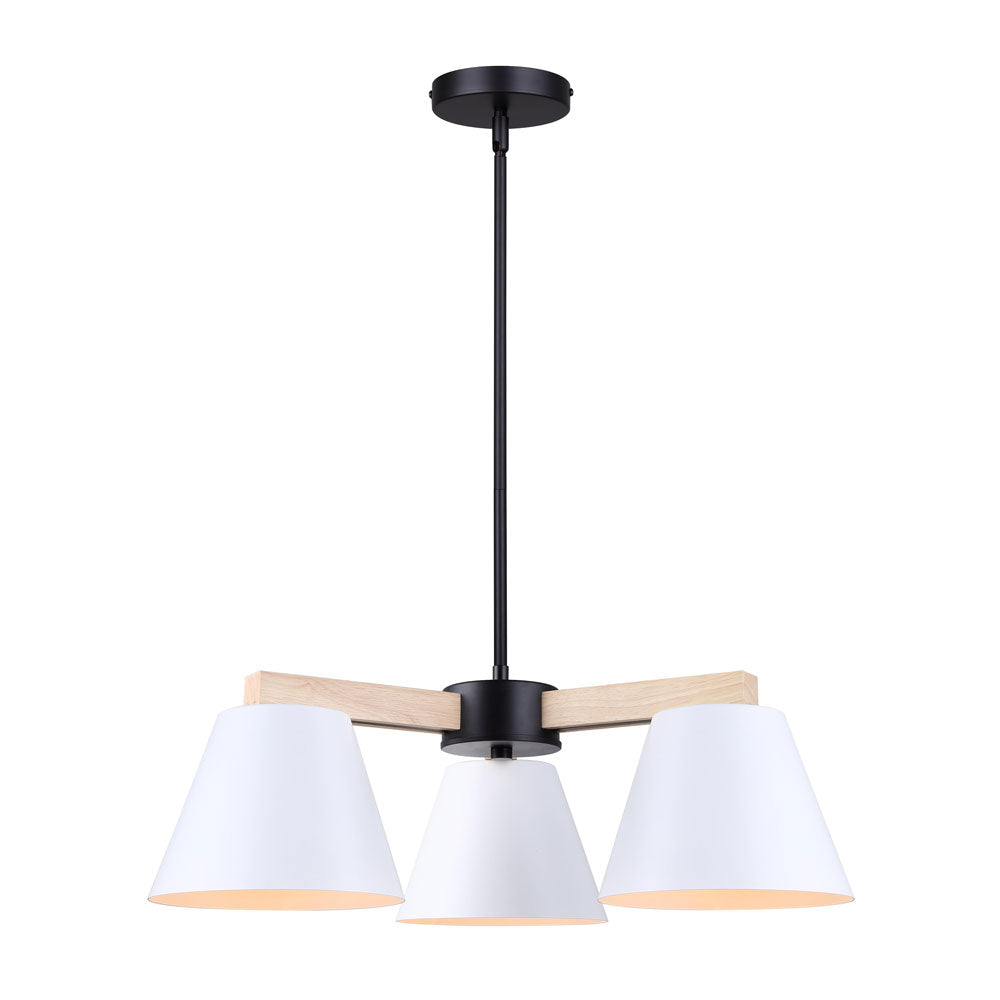 HARLYN Suspension Noir, Bois, Blanc - ICH1124A03BWW | CANARM