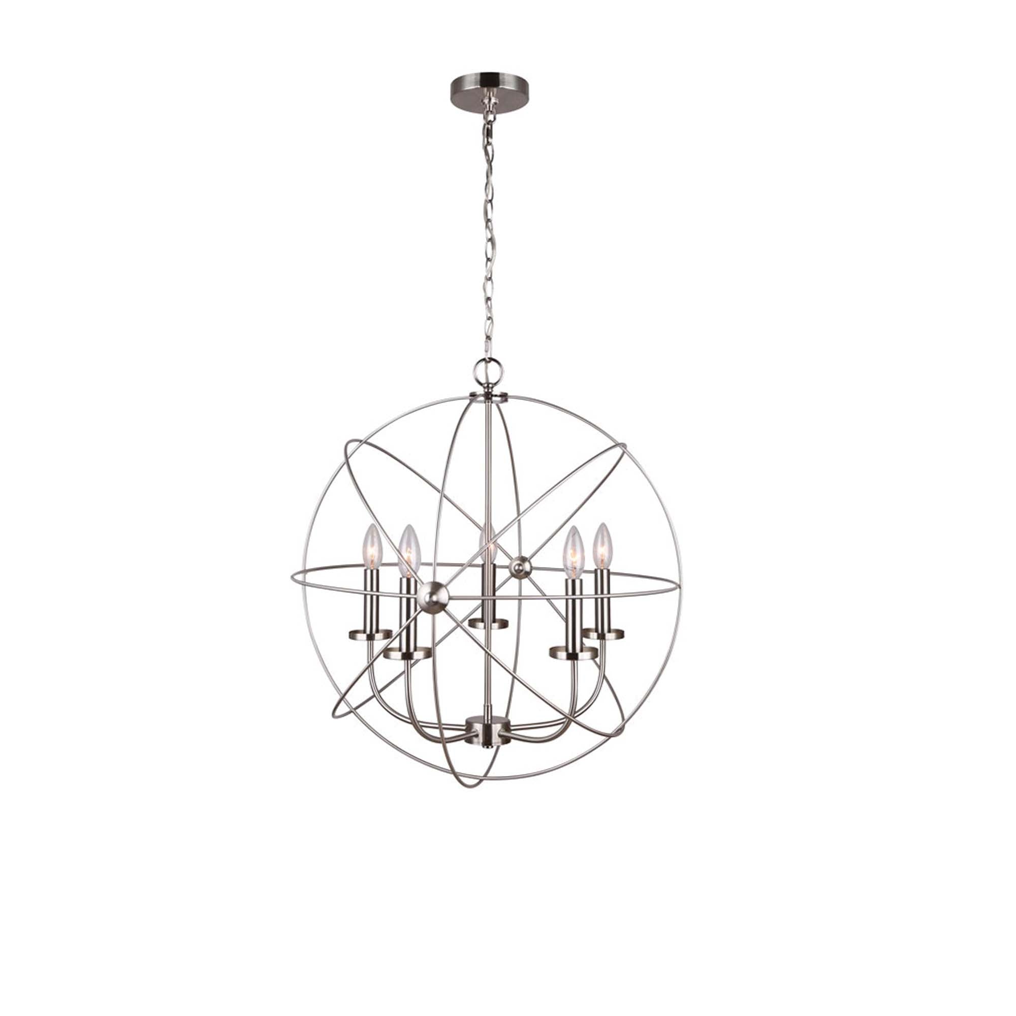 SUMERSIDE Chandelier Nickel - ICH282B05BN25 | CANARM