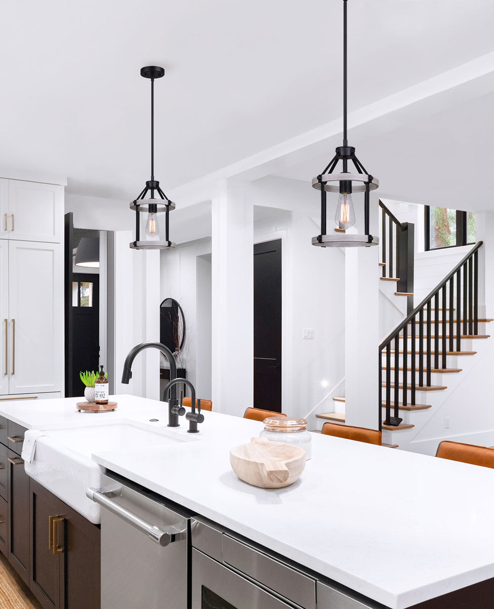 JOELLE Suspension simple Noir, Gris - IPL1094A01BBG | CANARM