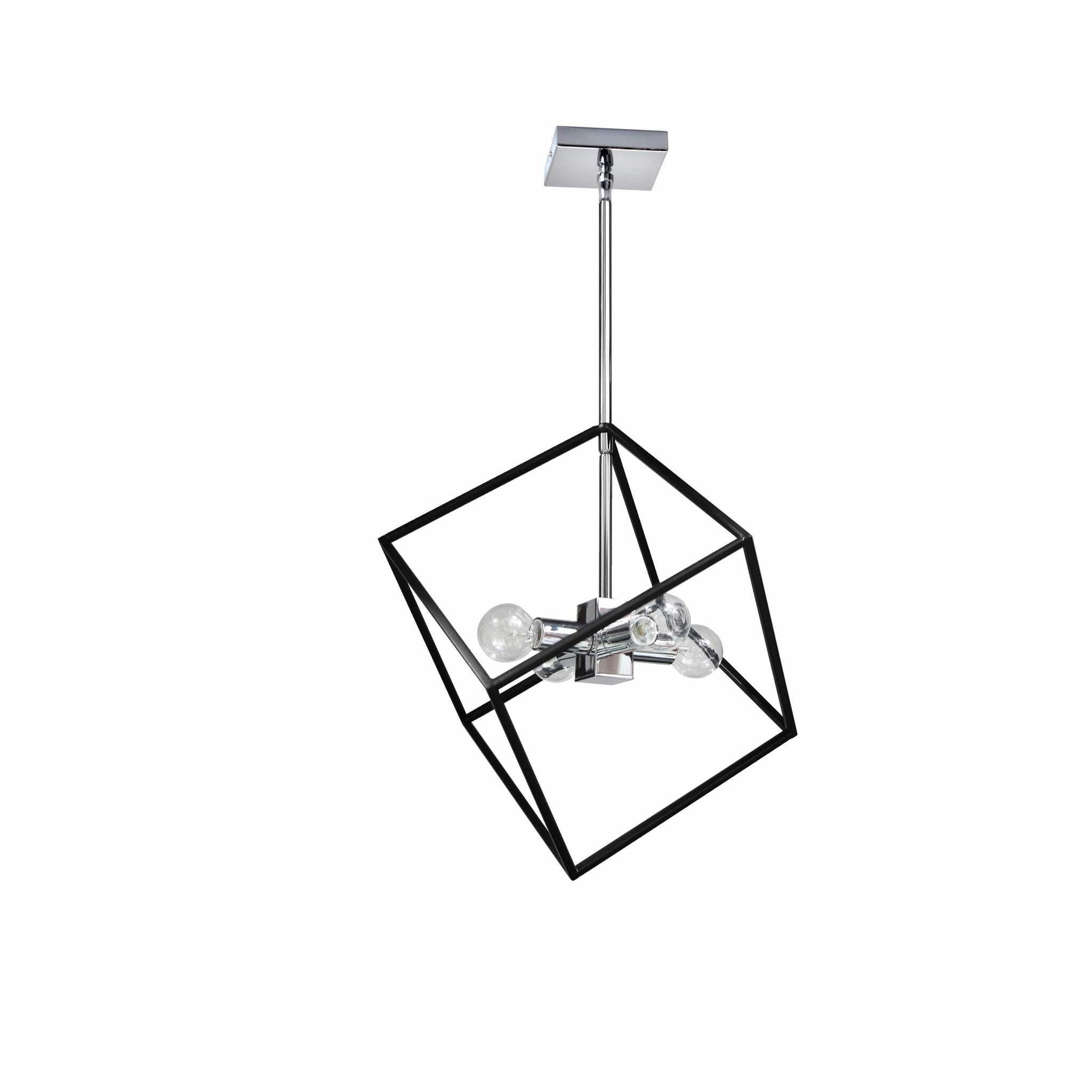 KAPPA Chandelier Chrome, Noir - KAP-144P-PC-MB | DAINOLITE