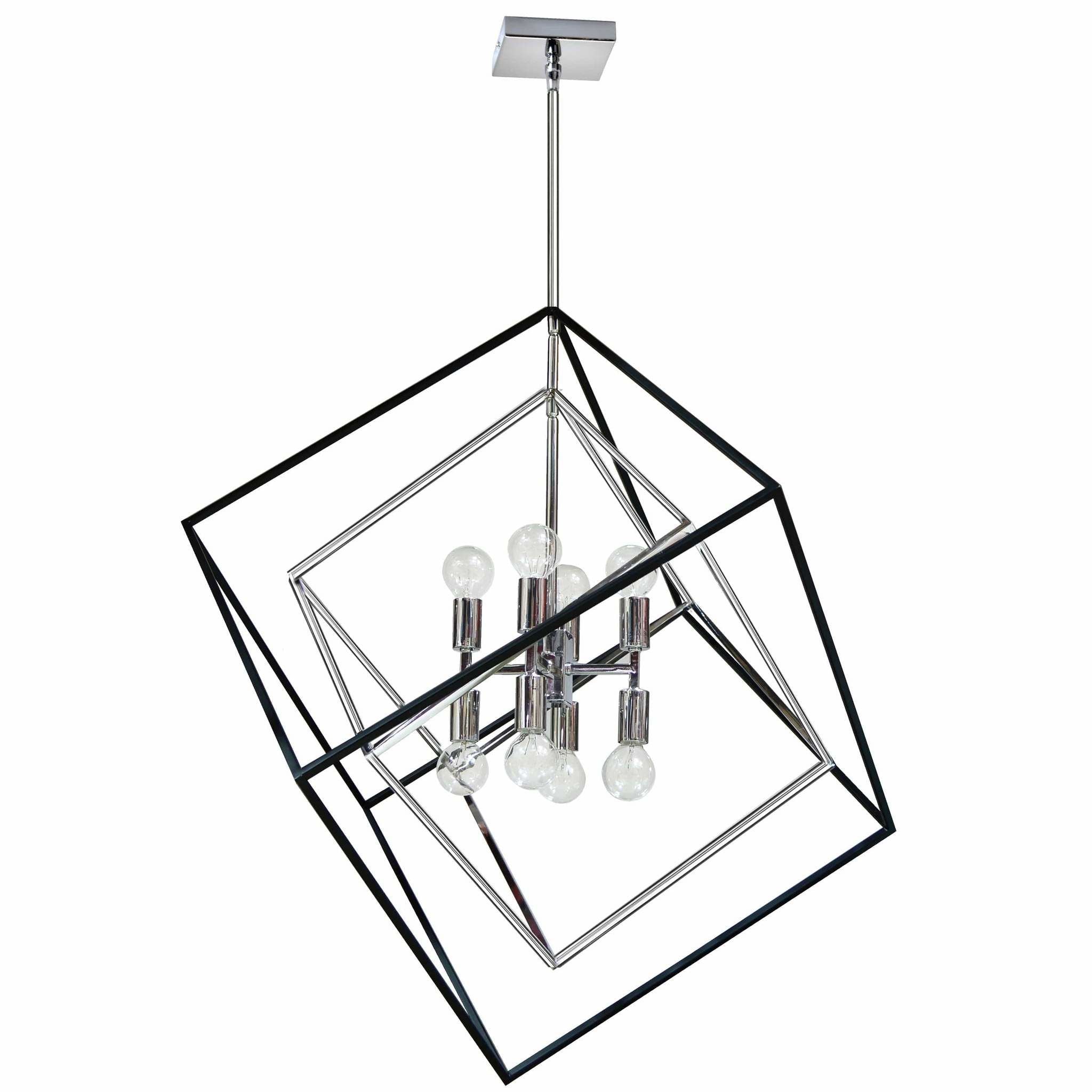 KAPPA Chandelier Chrome, Noir - KAP-278P-PC-MB | DAINOLITE