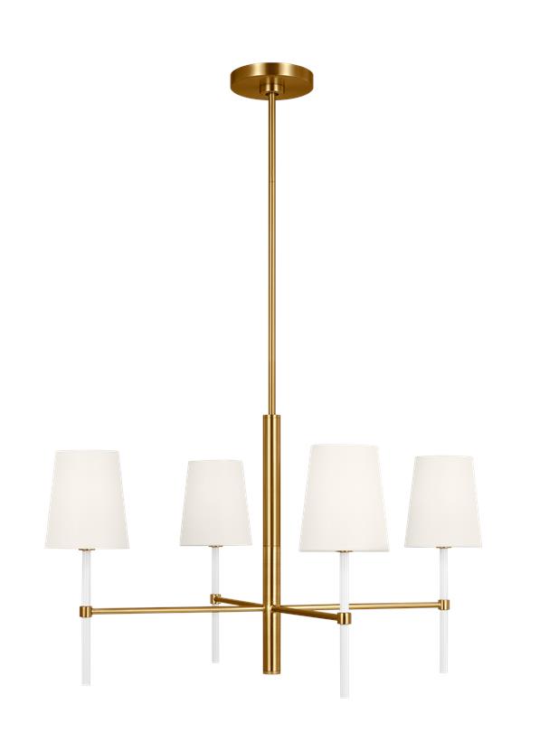 MONROE Chandelier Gold, White - KSC1074BBSGW | GENERATION LIGHTING