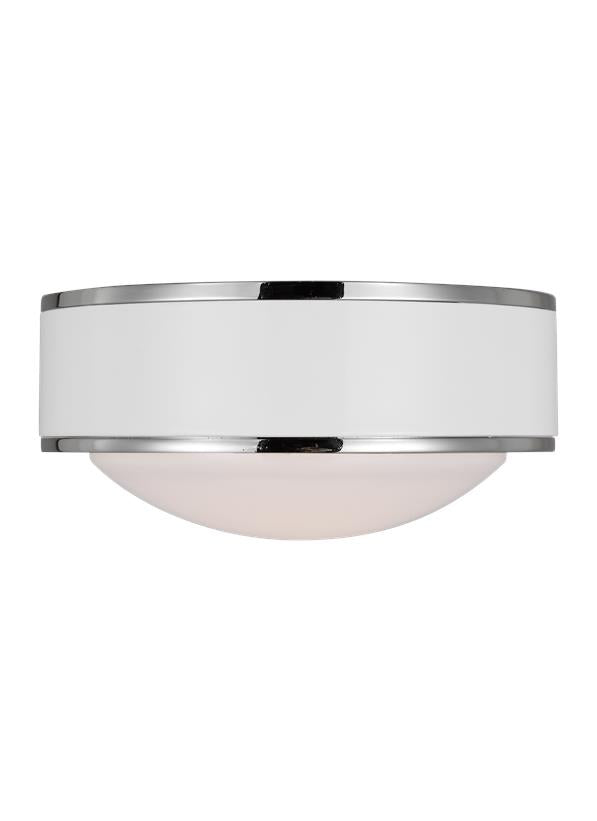 MONROE Plafonnier Nickel, Blanc - KSF1061PNGW | GENERATION-LIGHTING