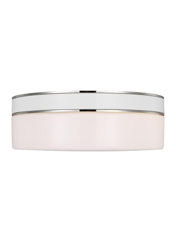 MONROE Plafonnier Nickel, Blanc - KSF1072PNGW | GENERATION-LIGHTING