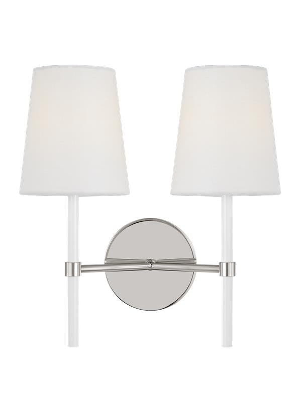 MONROE Murale Nickel, Blanc - KSW1102PNGW | GENERATION-LIGHTING